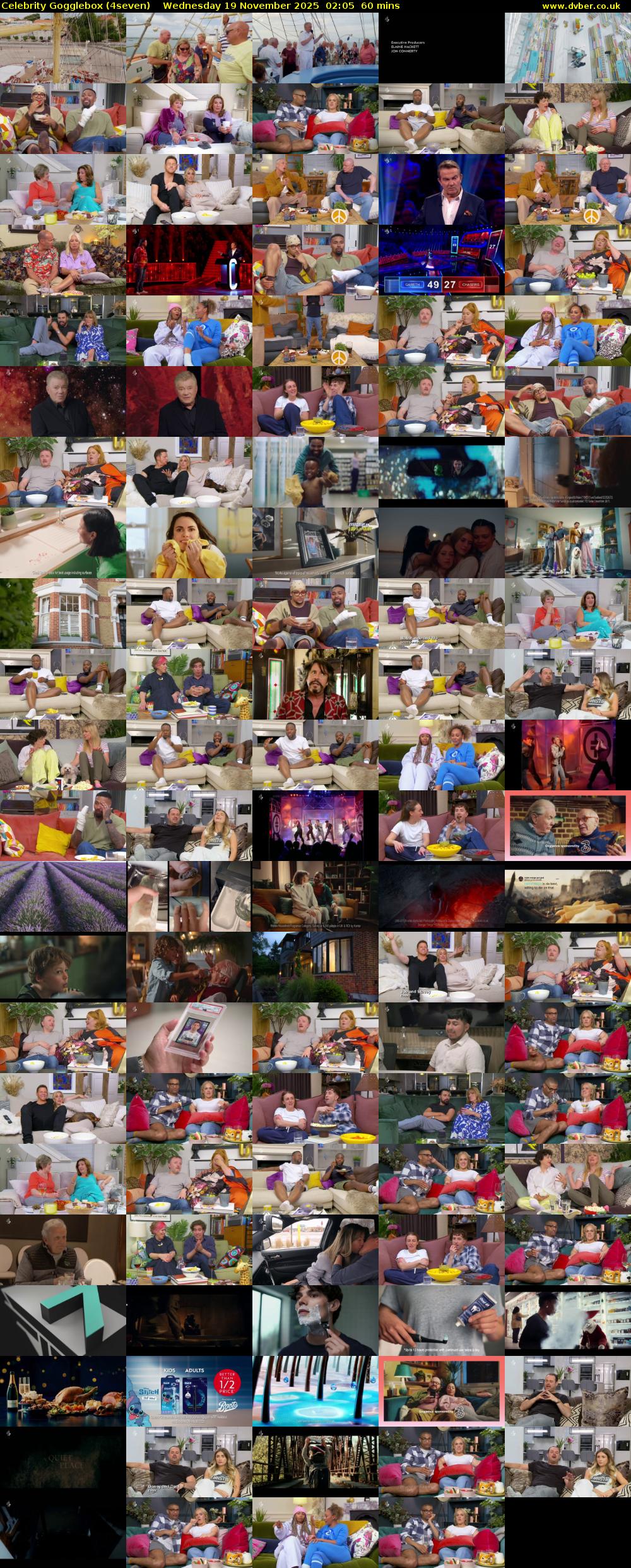 Celebrity Gogglebox (4seven) Wednesday 19 November 2025 02:05 - 03:05