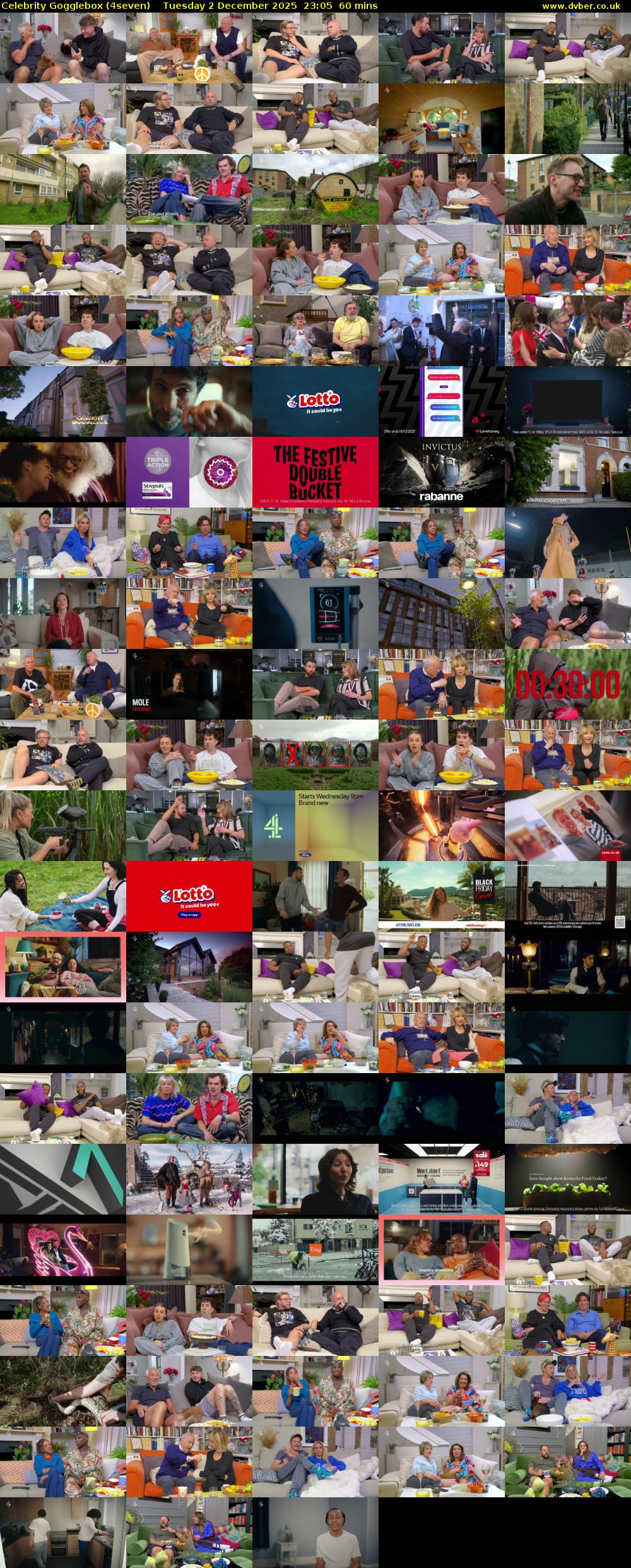 Celebrity Gogglebox (4seven) Tuesday 2 December 2025 23:05 - 00:05