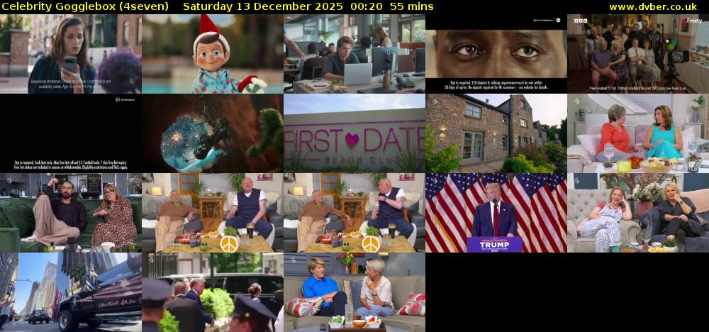 Celebrity Gogglebox (4seven) Saturday 13 December 2025 00:20 - 01:15
