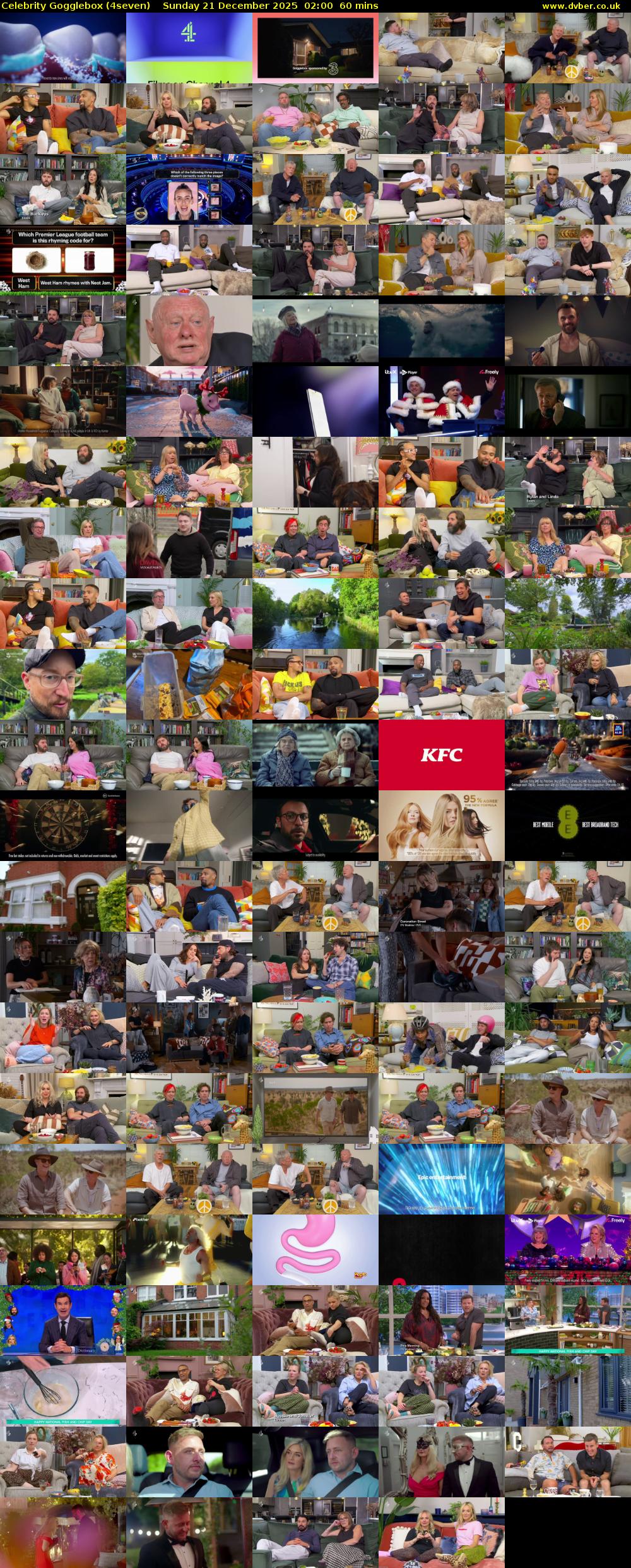 Celebrity Gogglebox (4seven) Sunday 21 December 2025 02:00 - 03:00