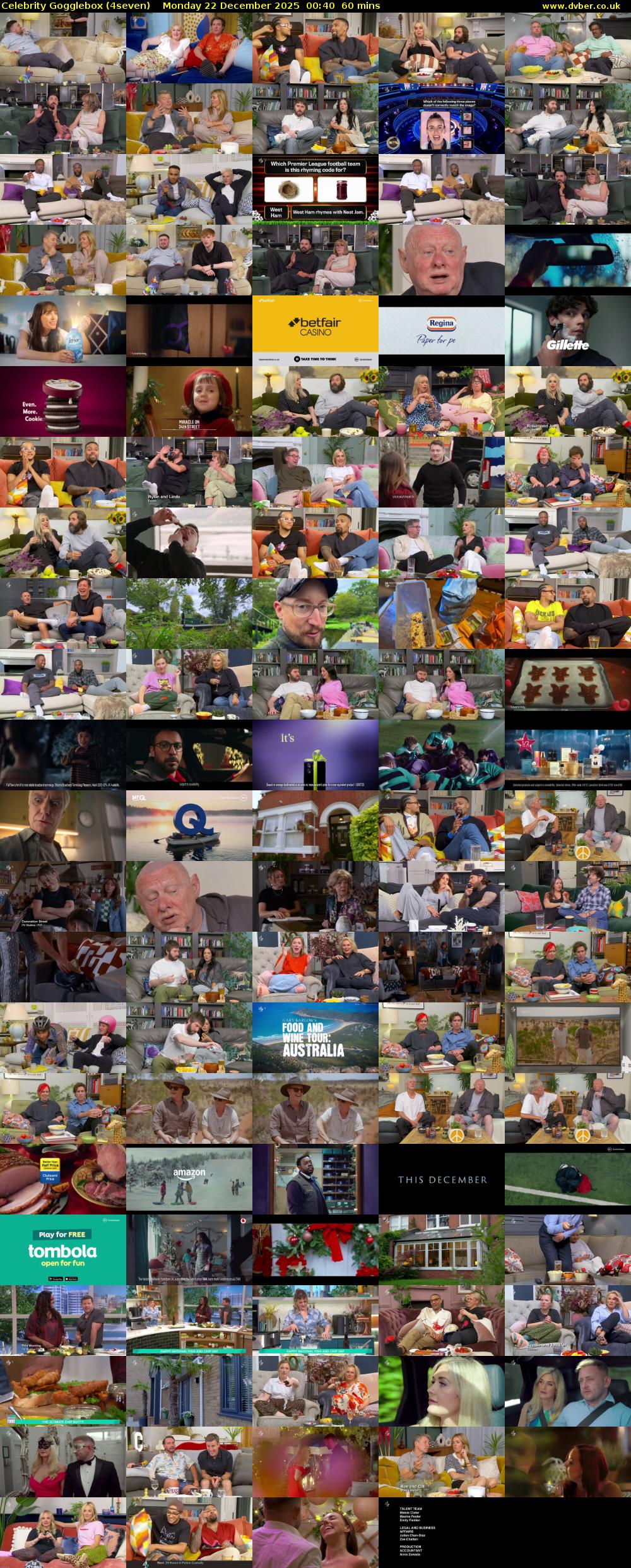 Celebrity Gogglebox (4seven) Monday 22 December 2025 00:40 - 01:40
