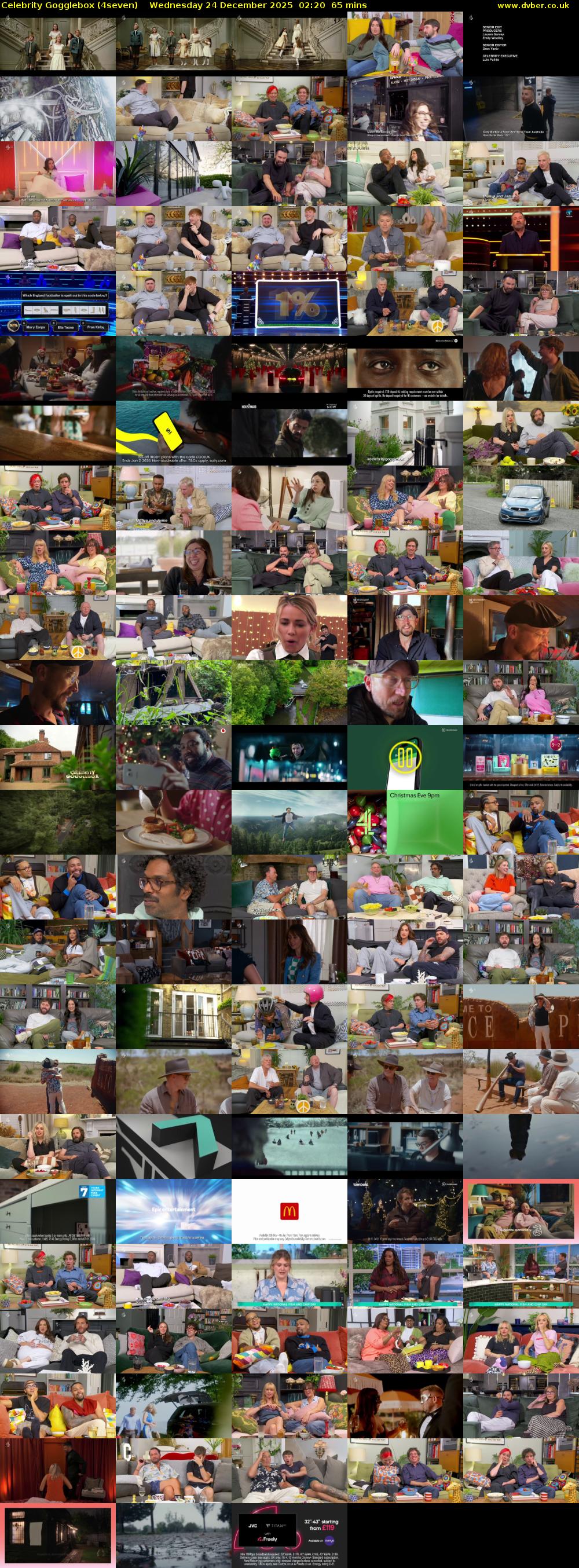 Celebrity Gogglebox (4seven) Wednesday 24 December 2025 02:20 - 03:25