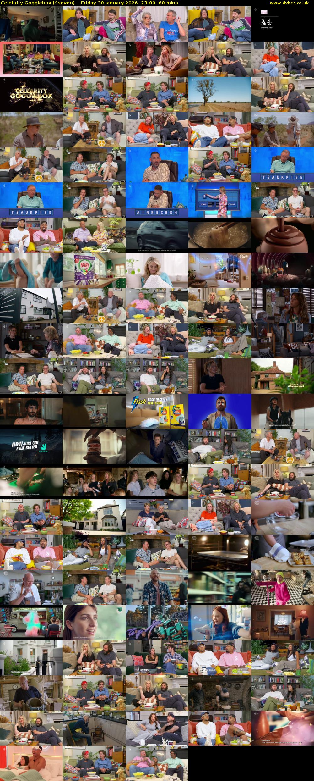 Celebrity Gogglebox (4seven) Friday 30 January 2026 23:00 - 00:00