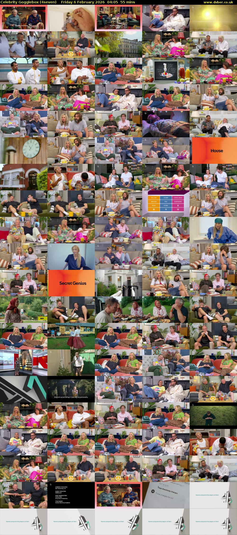 Celebrity Gogglebox (4seven) Friday 6 February 2026 04:05 - 05:00