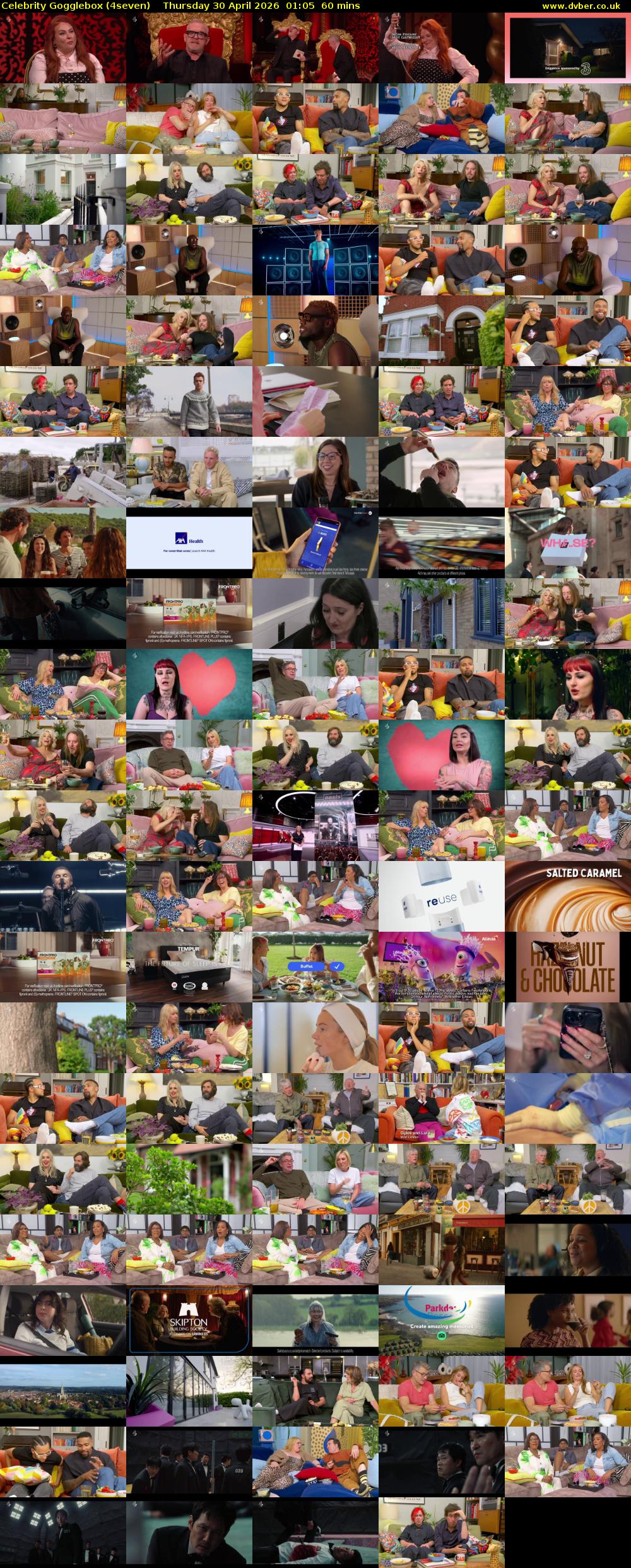 Celebrity Gogglebox (4seven) Thursday 30 April 2026 01:05 - 02:05