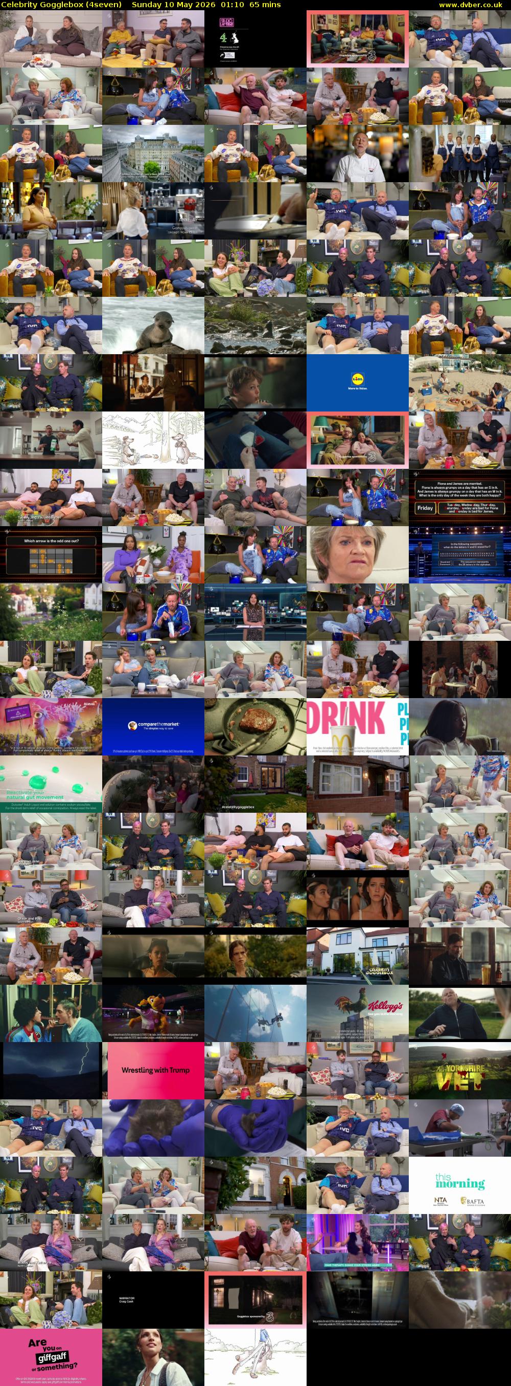 Celebrity Gogglebox (4seven) Sunday 10 May 2026 01:10 - 02:15
