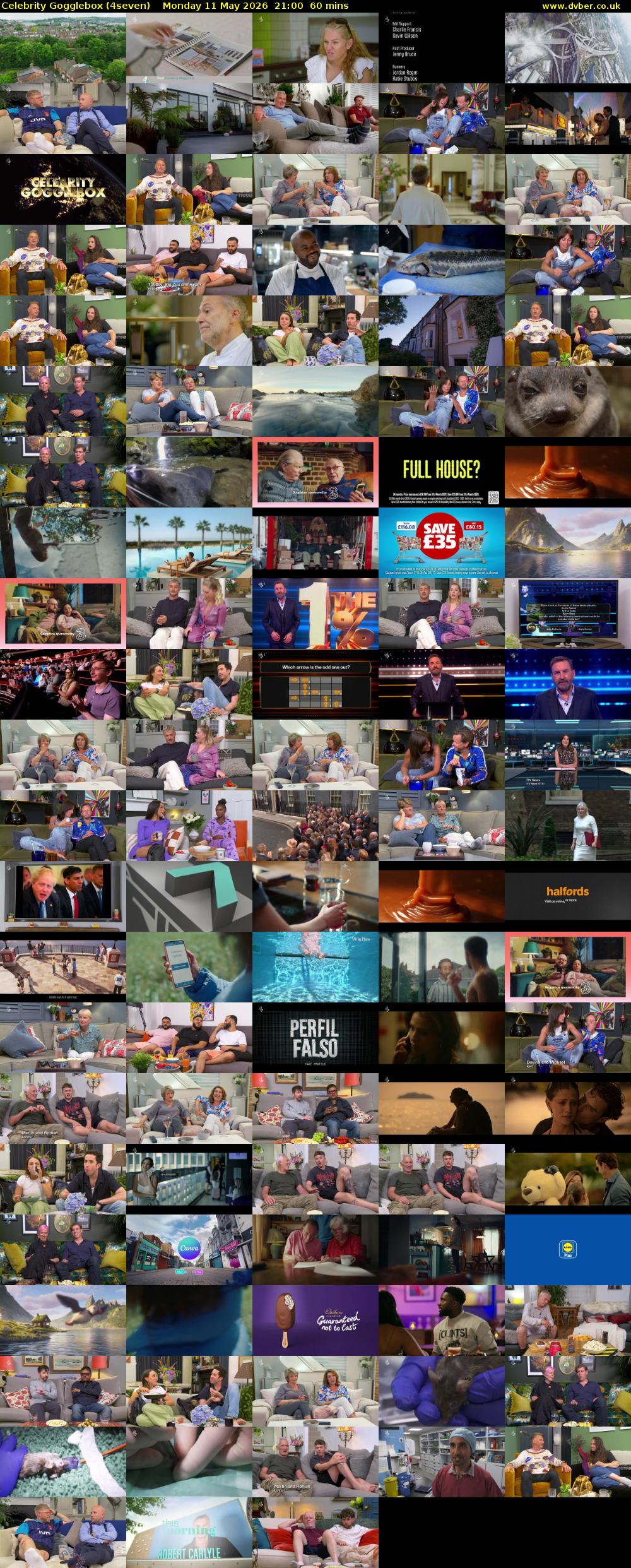 Celebrity Gogglebox (4seven) Monday 11 May 2026 21:00 - 22:00