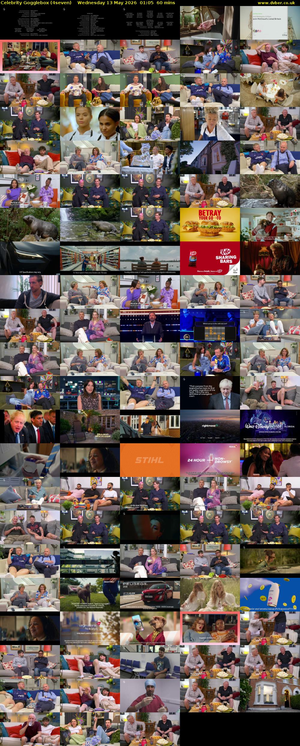 Celebrity Gogglebox (4seven) Wednesday 13 May 2026 01:05 - 02:05