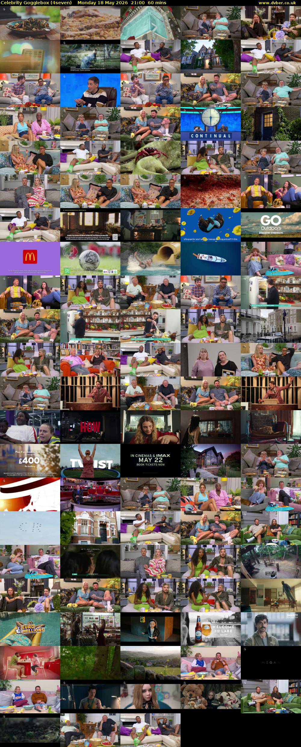 Celebrity Gogglebox (4seven) Monday 18 May 2026 21:00 - 22:00