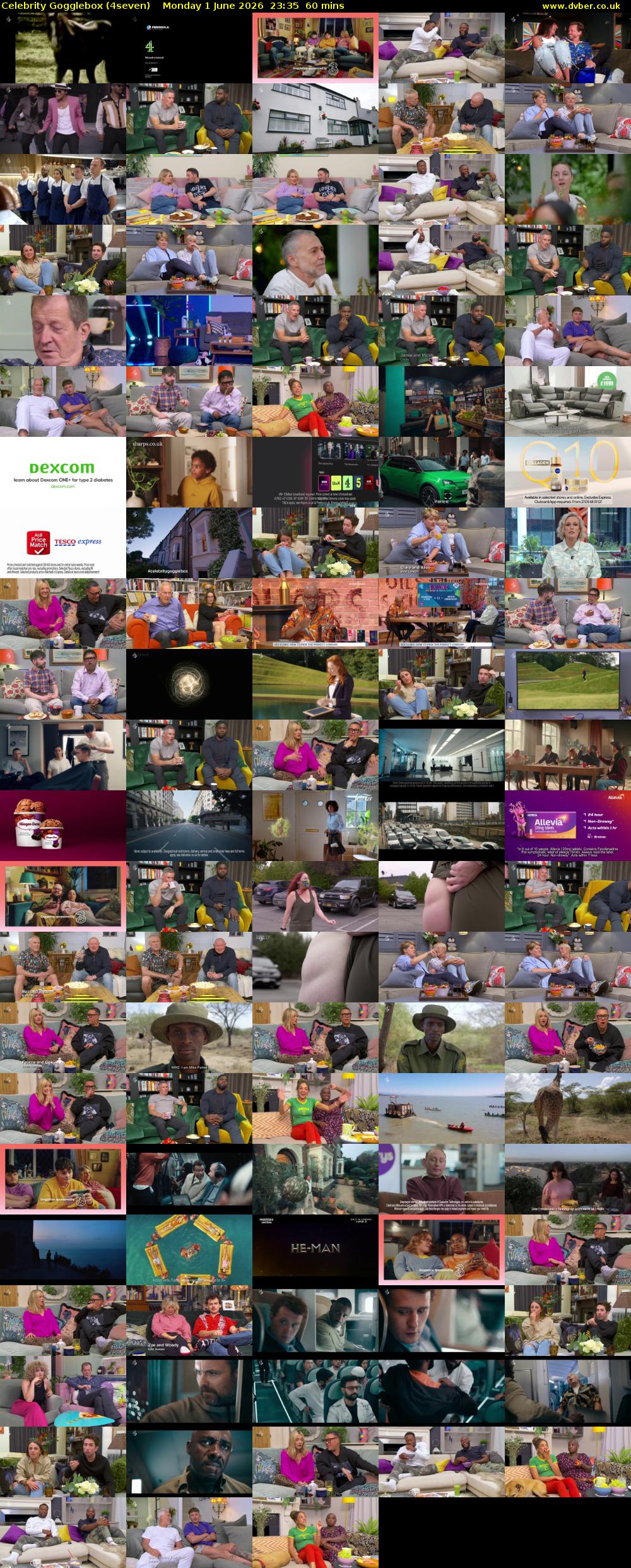 Celebrity Gogglebox (4seven) Monday 1 June 2026 23:35 - 00:35