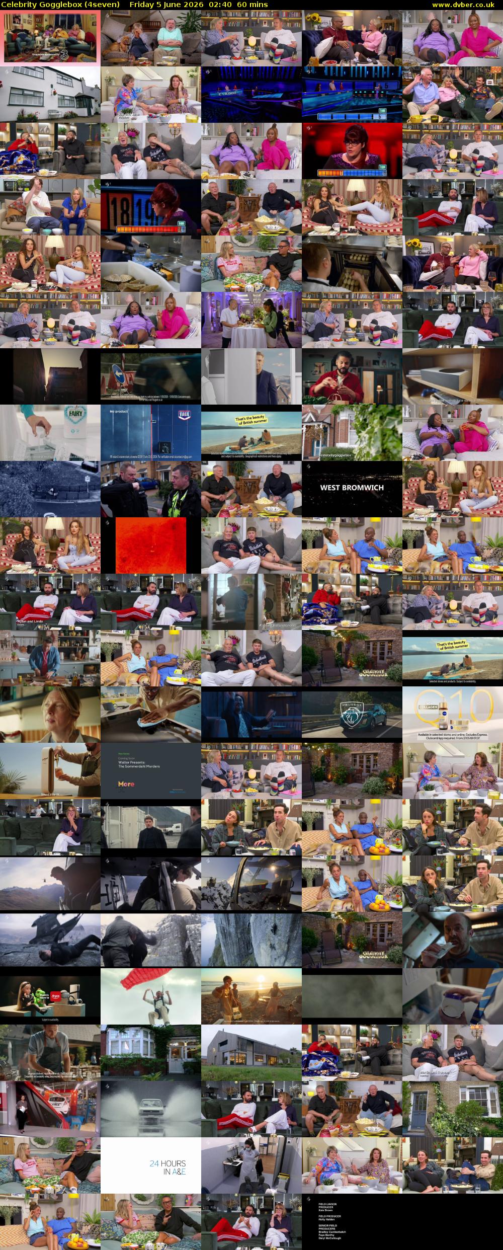 Celebrity Gogglebox (4seven) Friday 5 June 2026 02:40 - 03:40
