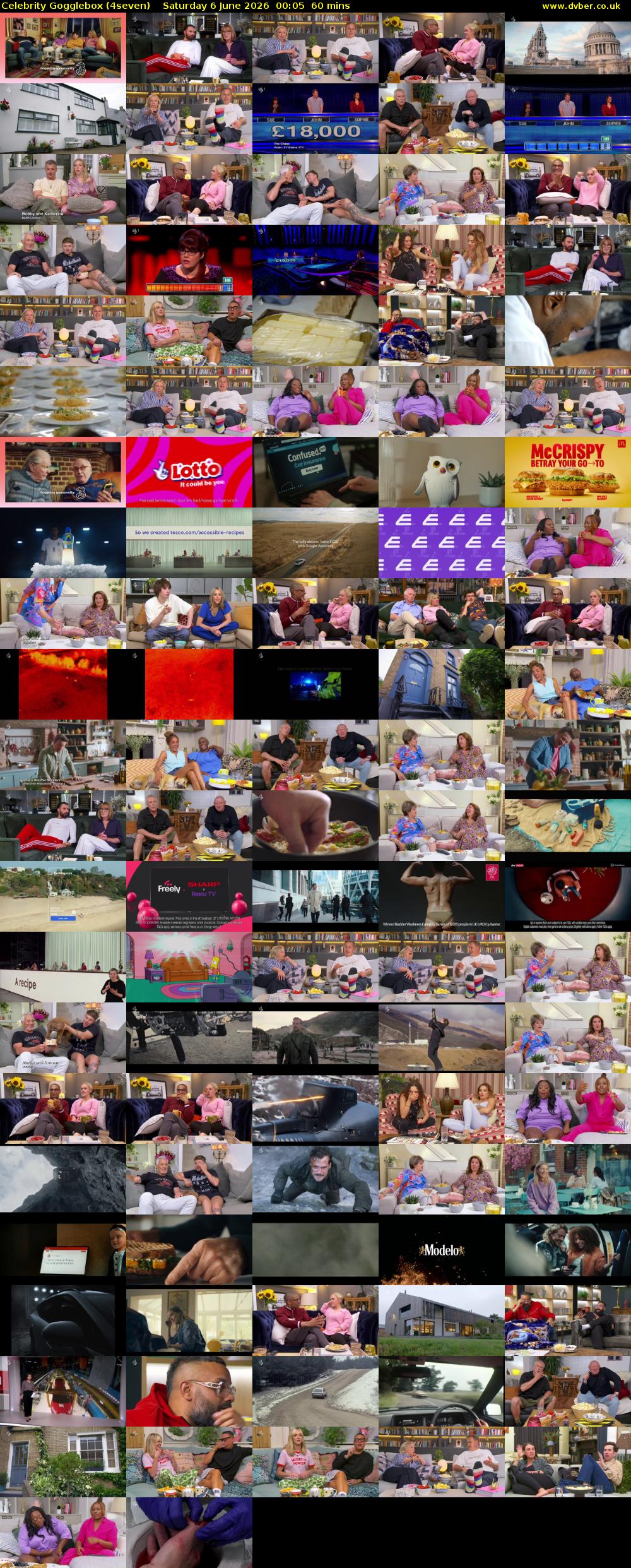 Celebrity Gogglebox (4seven) Saturday 6 June 2026 00:05 - 01:05