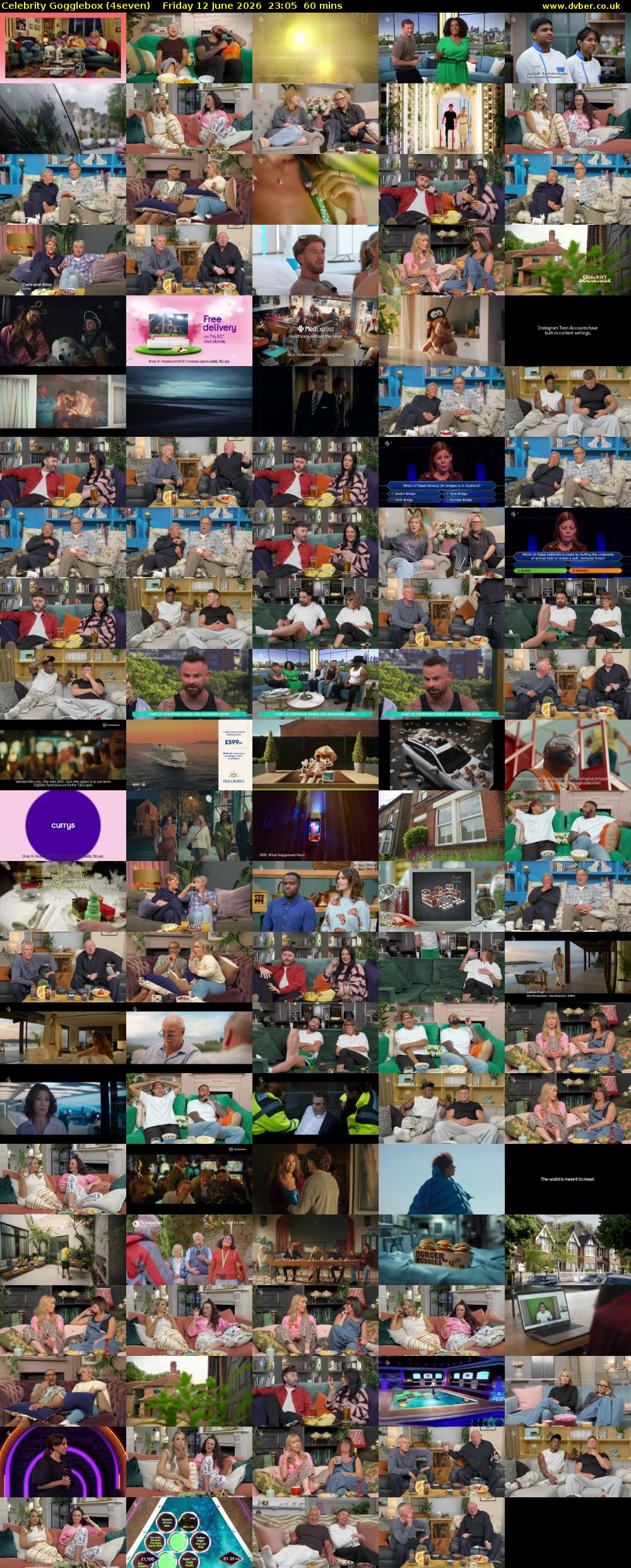 Celebrity Gogglebox (4seven) Friday 12 June 2026 23:05 - 00:05