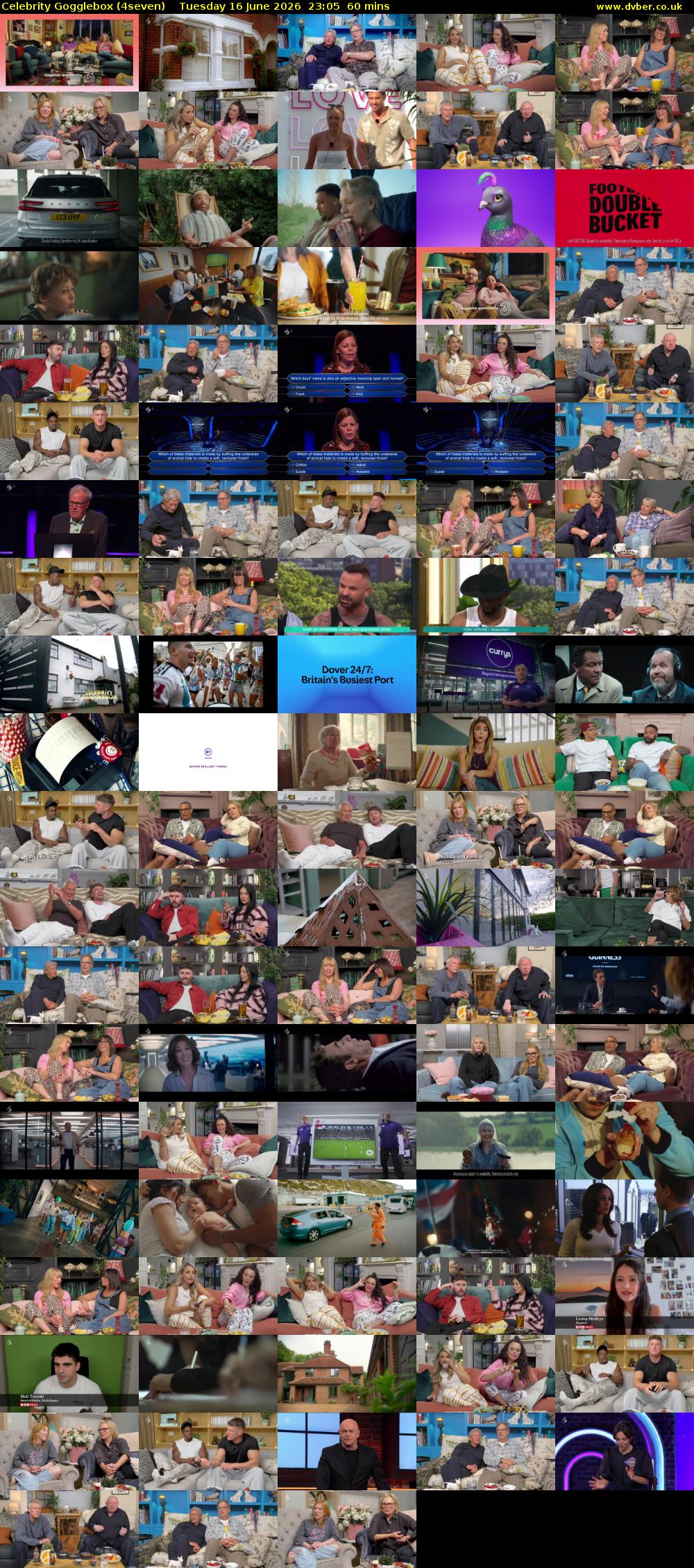 Celebrity Gogglebox (4seven) Tuesday 16 June 2026 23:05 - 00:05