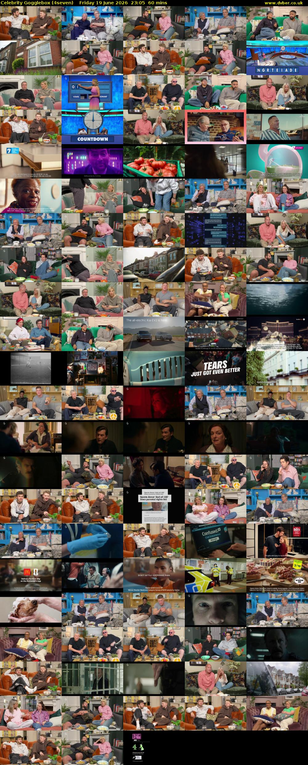Celebrity Gogglebox (4seven) Friday 19 June 2026 23:05 - 00:05