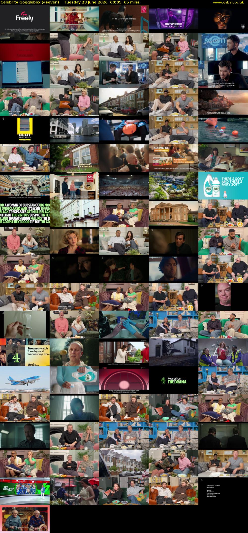 Celebrity Gogglebox (4seven) Tuesday 23 June 2026 00:05 - 01:10
