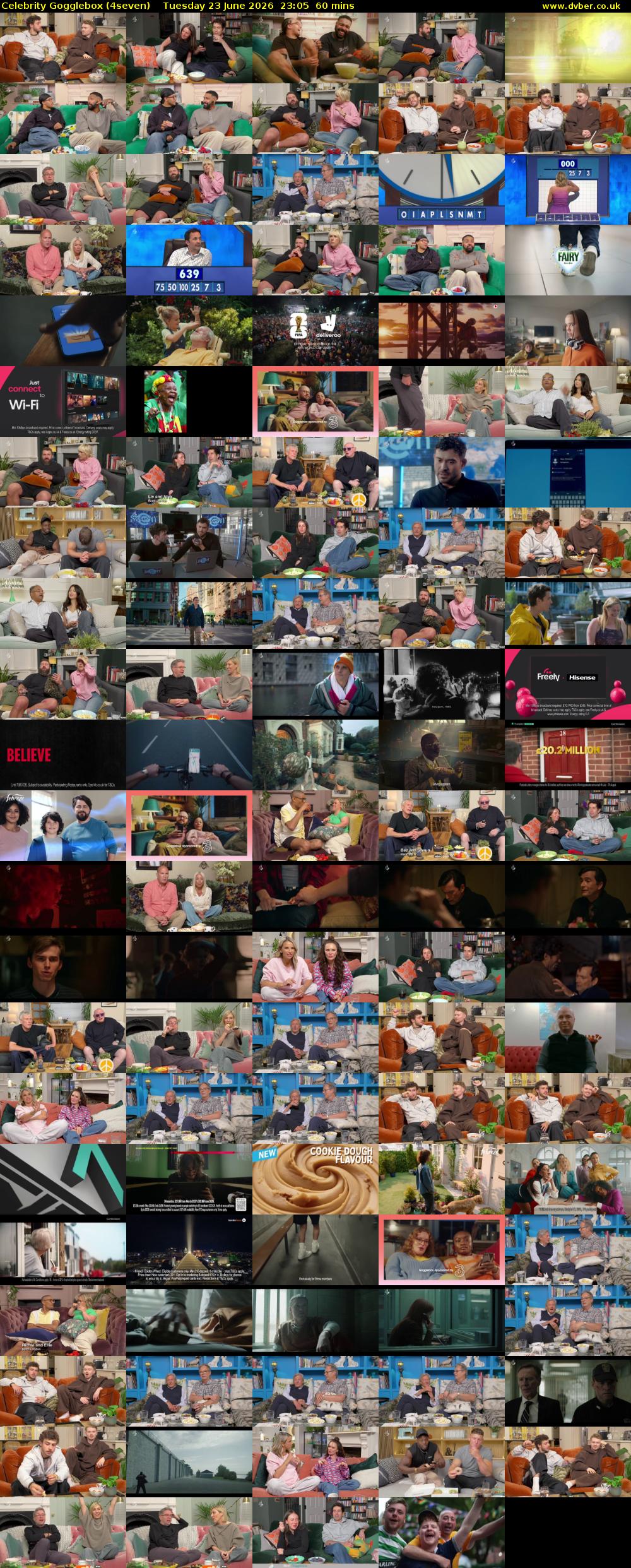 Celebrity Gogglebox (4seven) Tuesday 23 June 2026 23:05 - 00:05