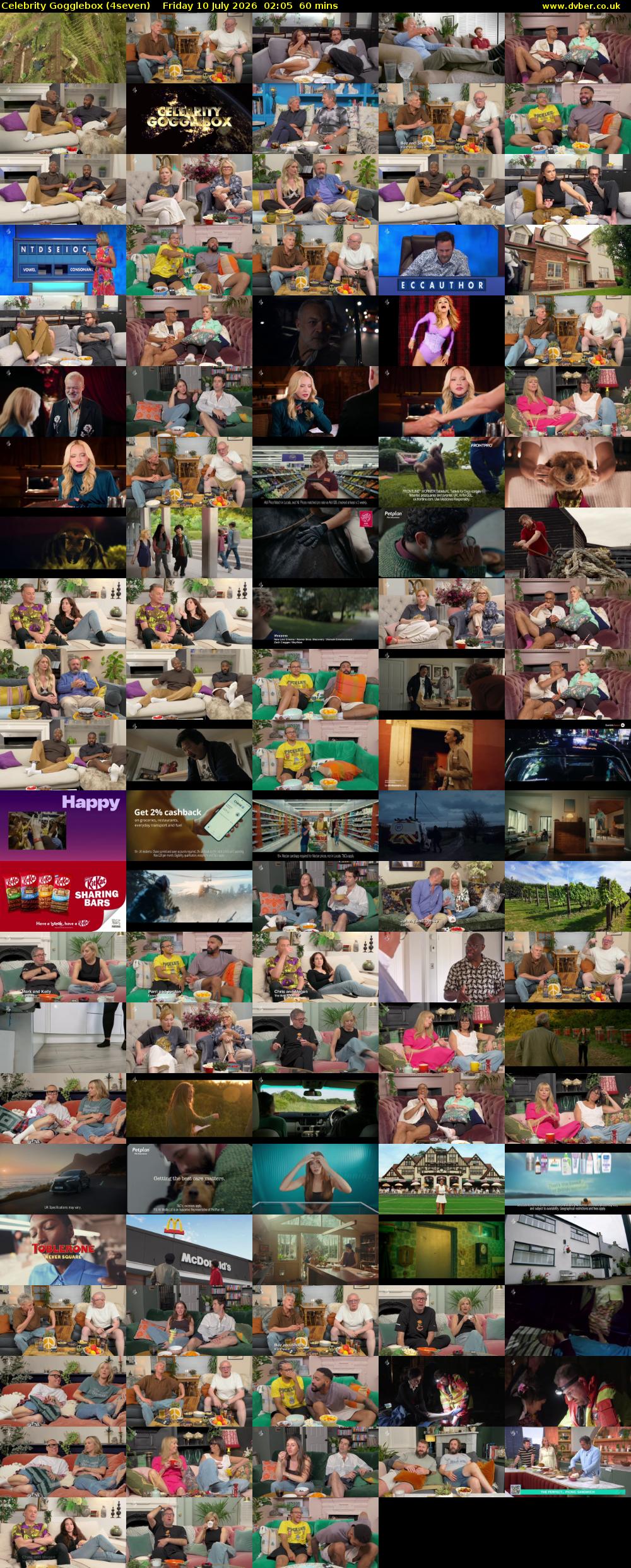 Celebrity Gogglebox (4seven) Friday 10 July 2026 02:05 - 03:05