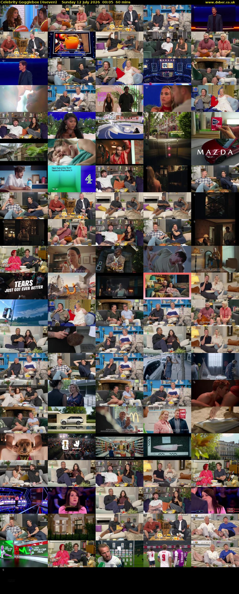 Celebrity Gogglebox (4seven) Sunday 12 July 2026 00:05 - 01:05