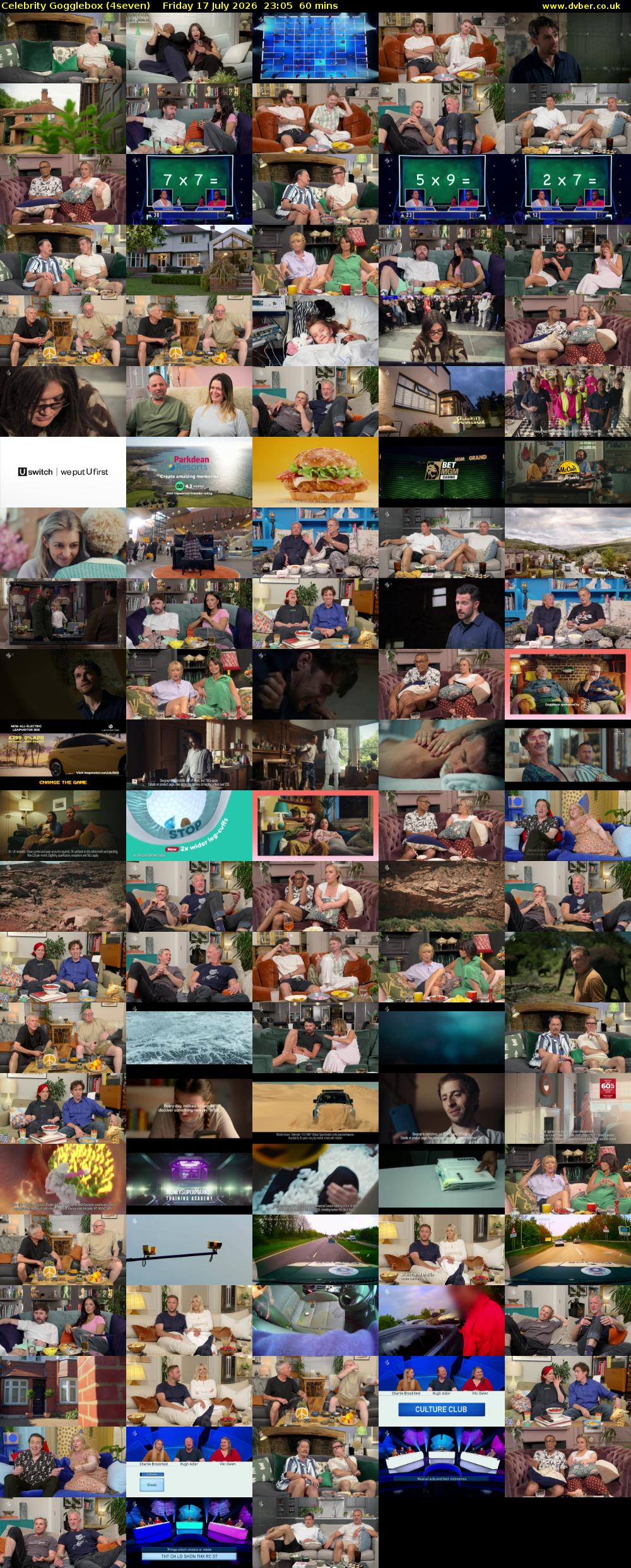 Celebrity Gogglebox (4seven) Friday 17 July 2026 23:05 - 00:05
