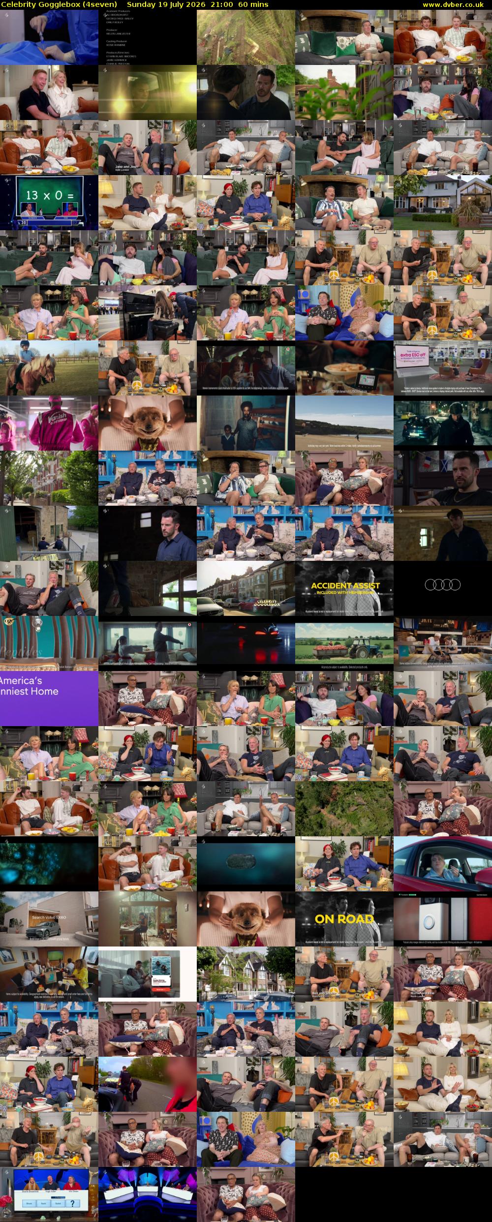 Celebrity Gogglebox (4seven) Sunday 19 July 2026 21:00 - 22:00