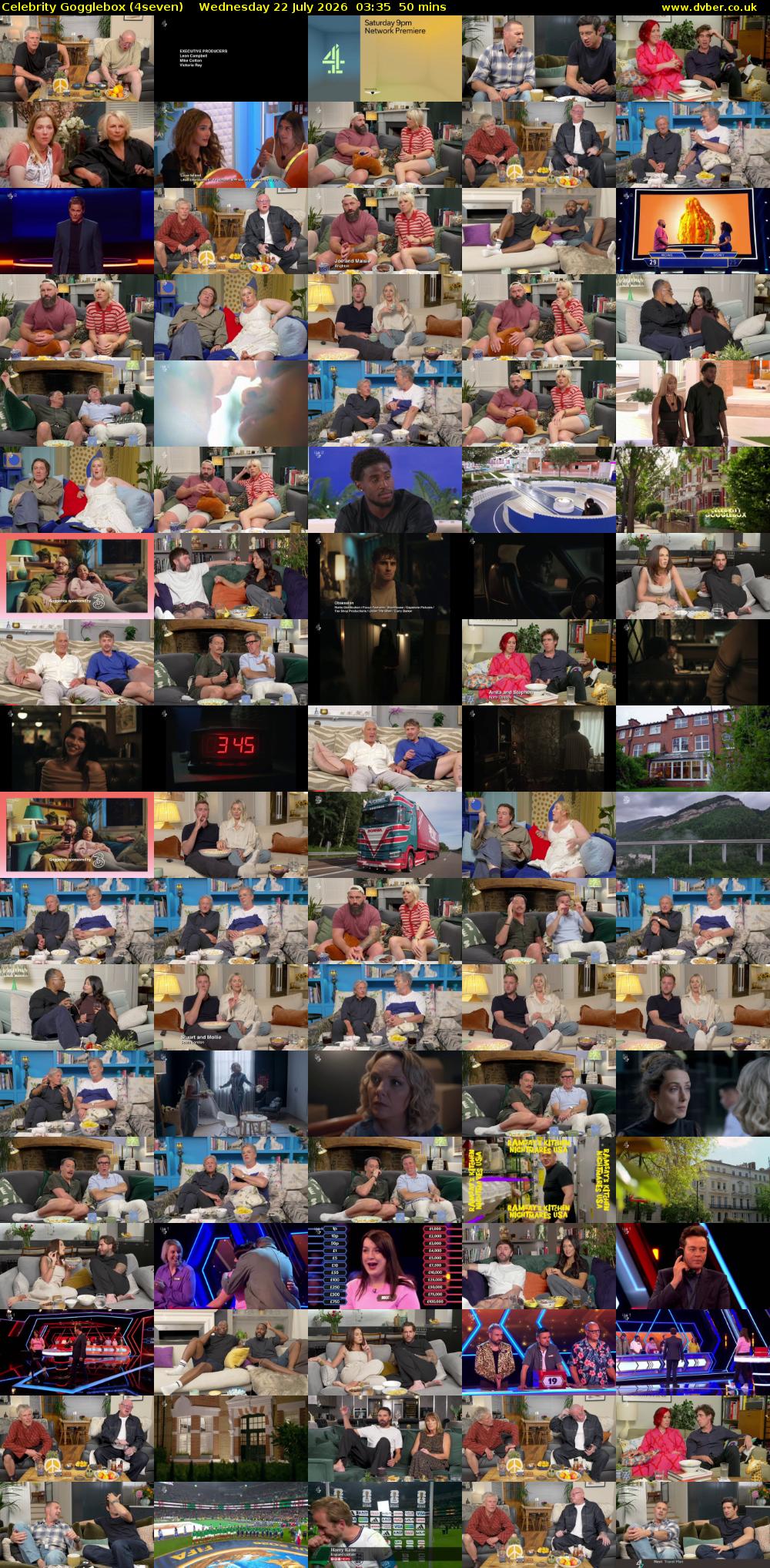 Celebrity Gogglebox (4seven) Wednesday 22 July 2026 03:35 - 04:25