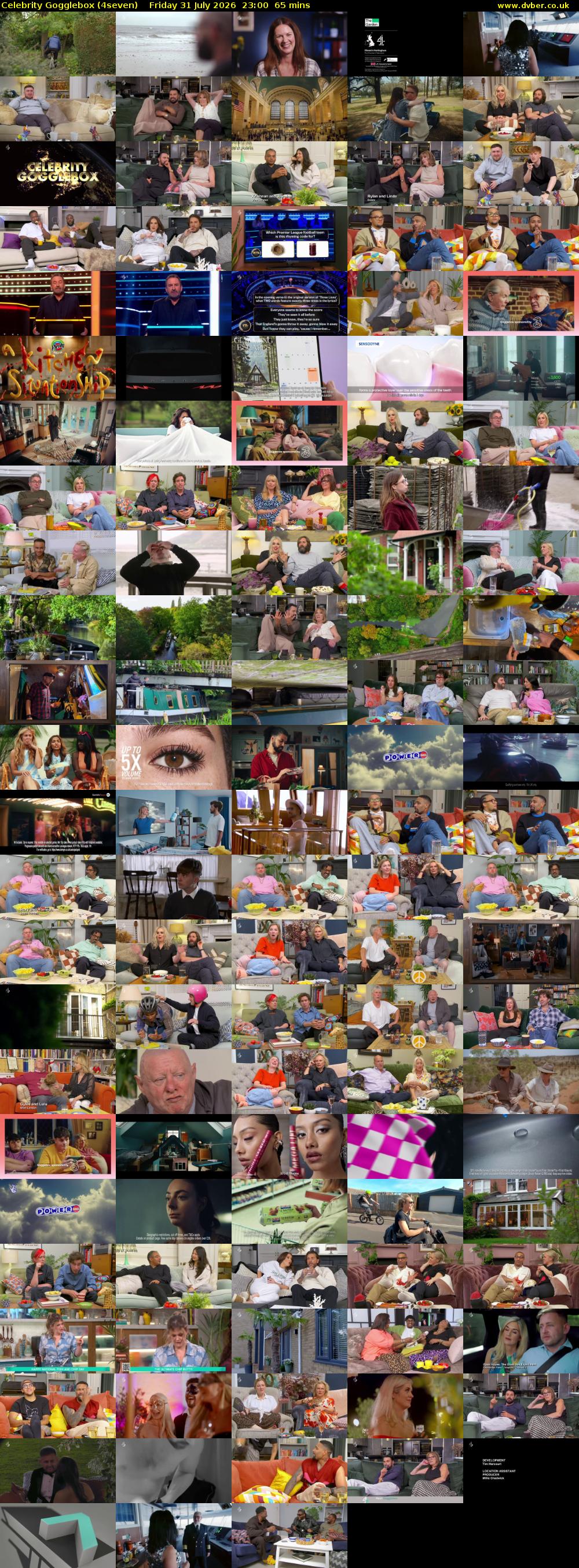 Celebrity Gogglebox (4seven) Friday 31 July 2026 23:00 - 00:05