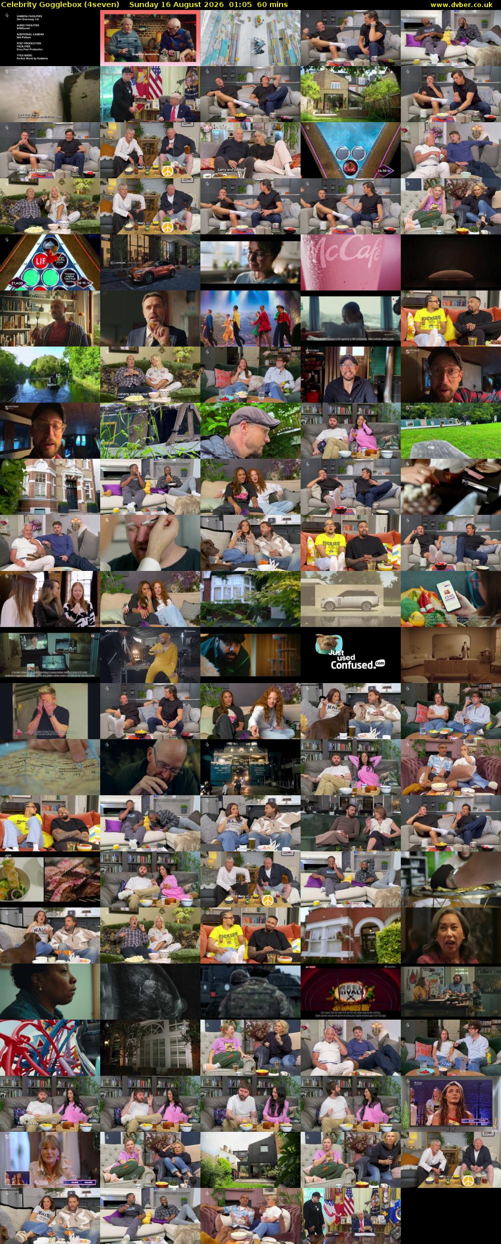 Celebrity Gogglebox (4seven) Sunday 16 August 2026 01:05 - 02:05