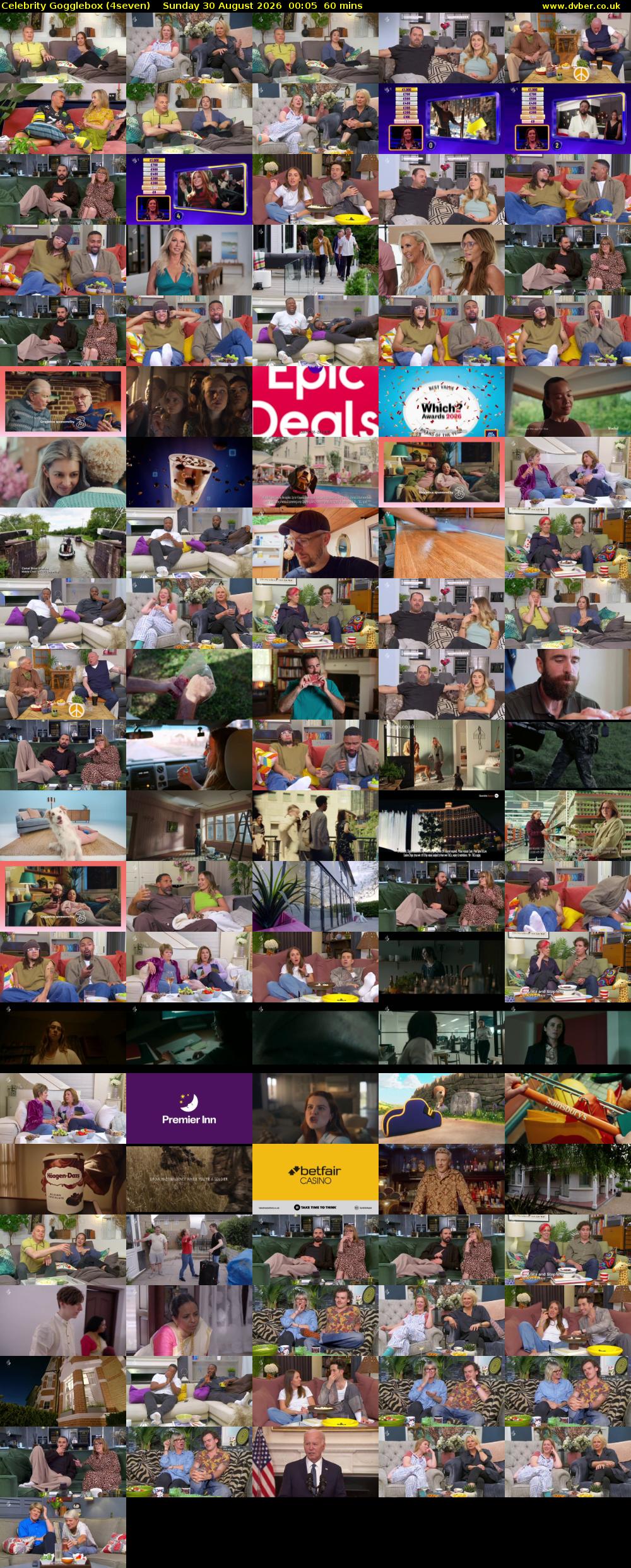 Celebrity Gogglebox (4seven) Sunday 30 August 2026 00:05 - 01:05