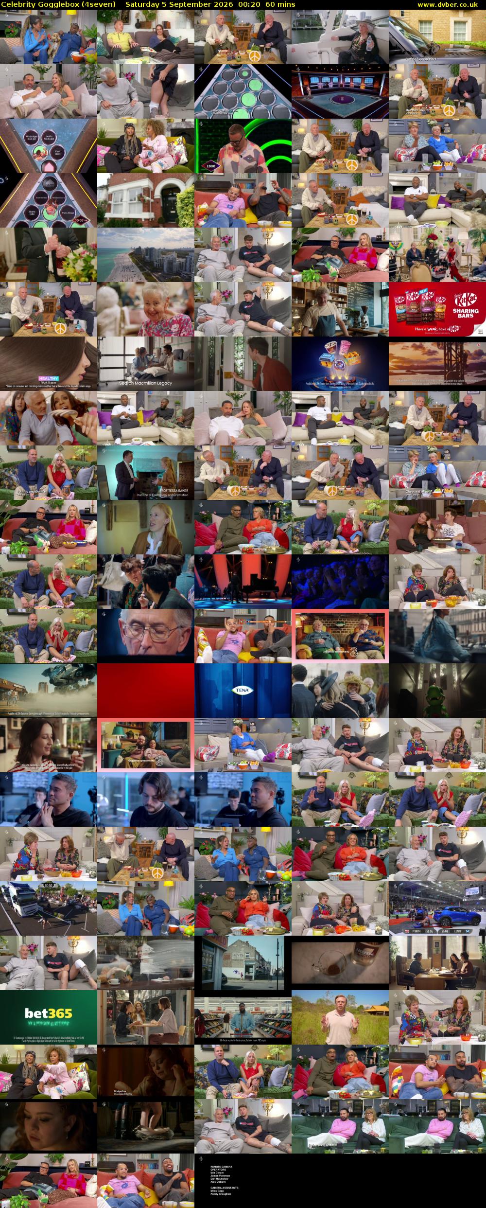Celebrity Gogglebox (4seven) Saturday 5 September 2026 00:20 - 01:20