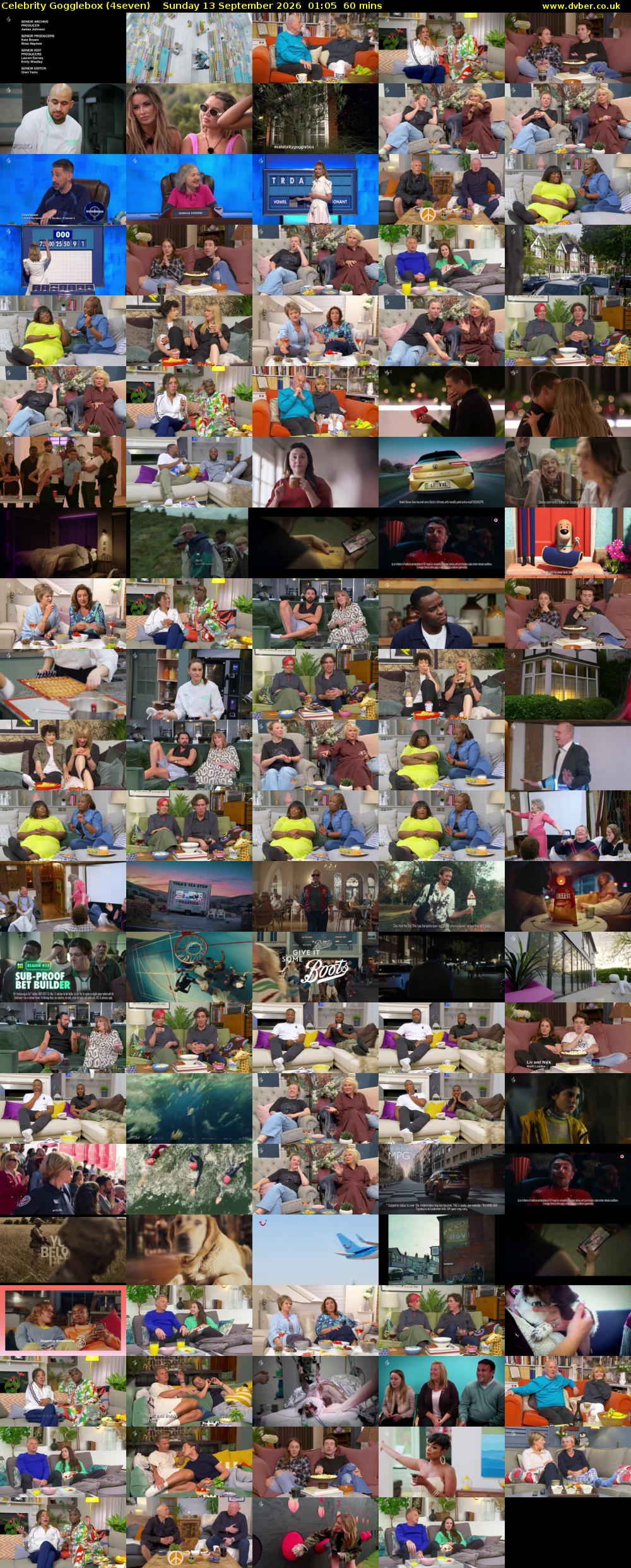 Celebrity Gogglebox (4seven) Sunday 13 September 2026 01:05 - 02:05