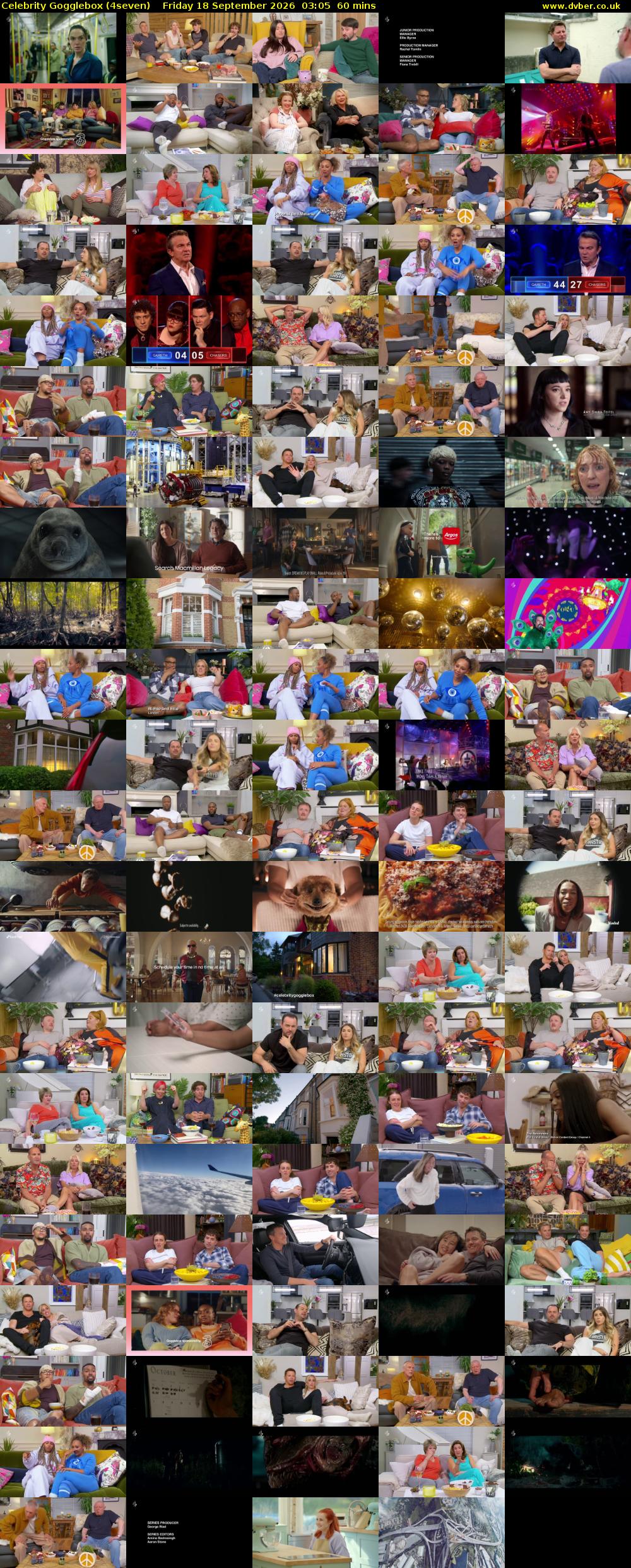 Celebrity Gogglebox (4seven) Friday 18 September 2026 03:05 - 04:05