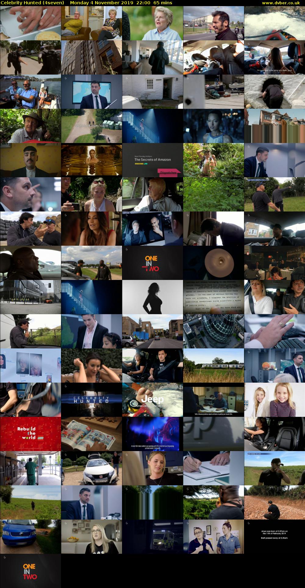 Celebrity Hunted (4seven) Monday 4 November 2019 22:00 - 23:05