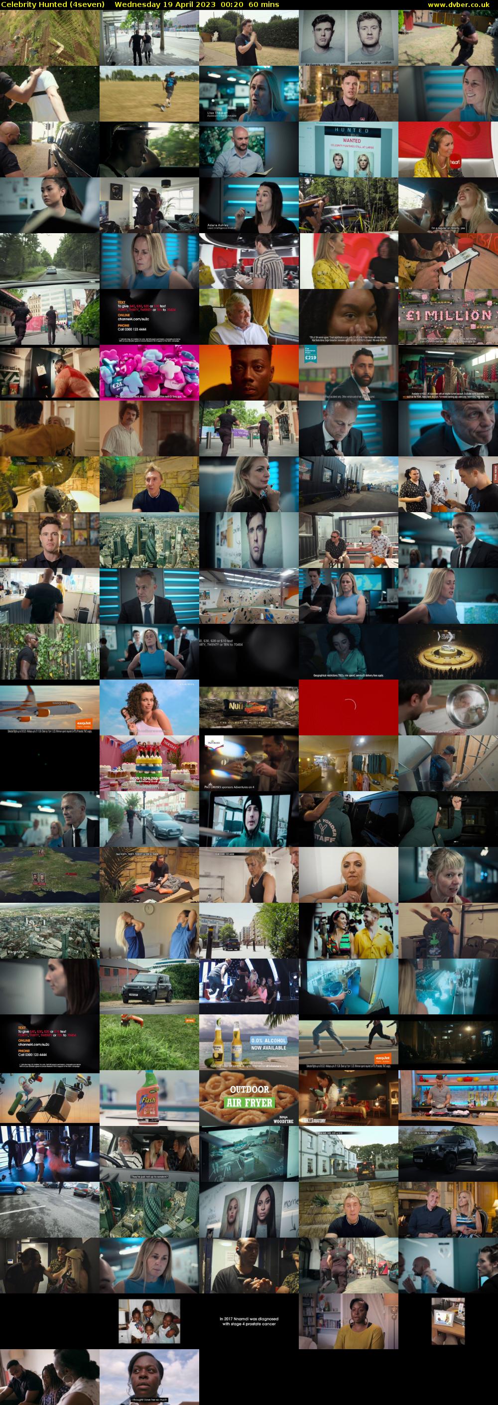 Celebrity Hunted (4seven) Wednesday 19 April 2023 00:20 - 01:20