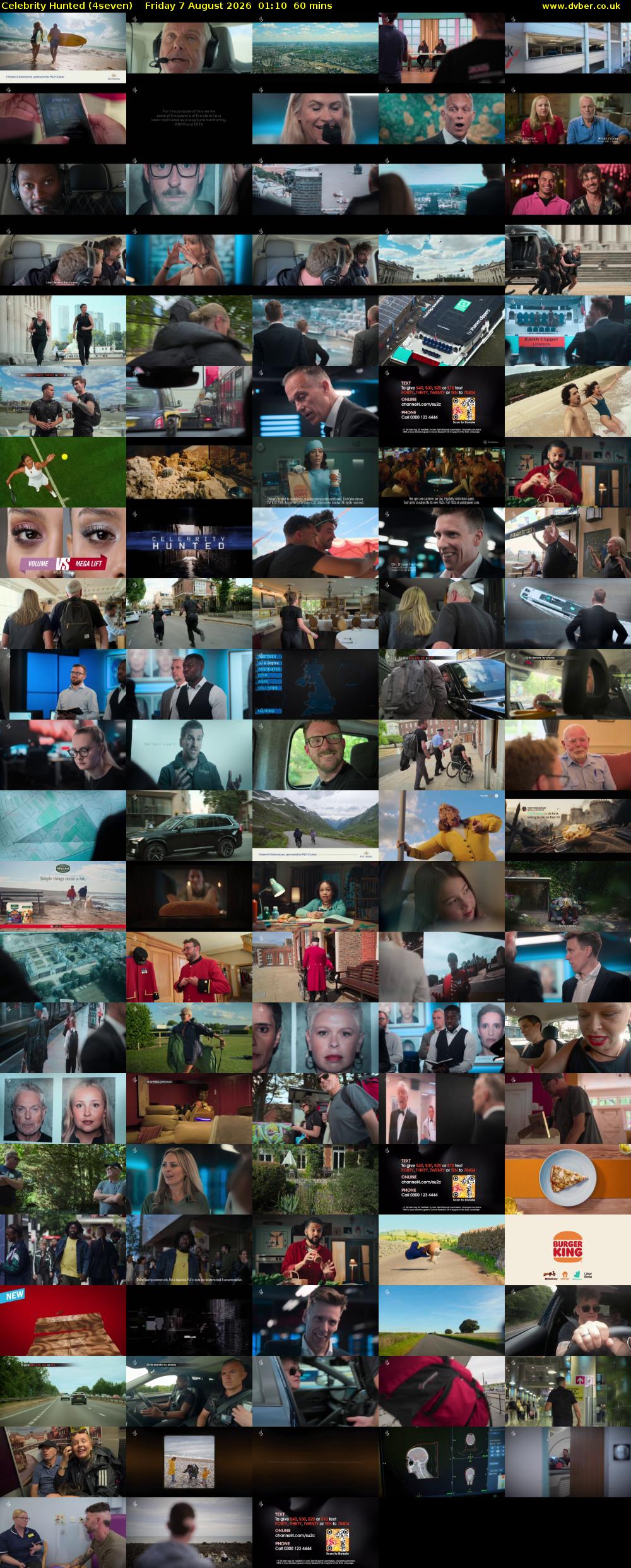 Celebrity Hunted (4seven) Friday 7 August 2026 01:10 - 02:10