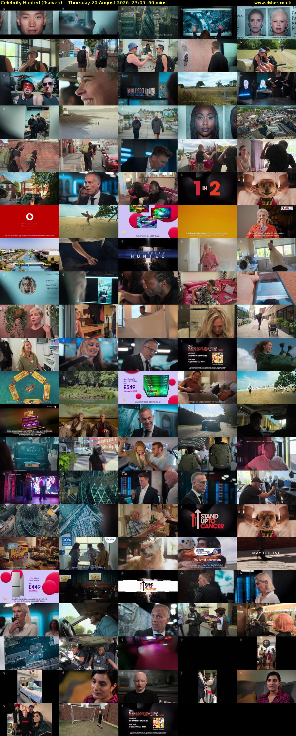 Celebrity Hunted (4seven) Thursday 20 August 2026 23:05 - 00:05