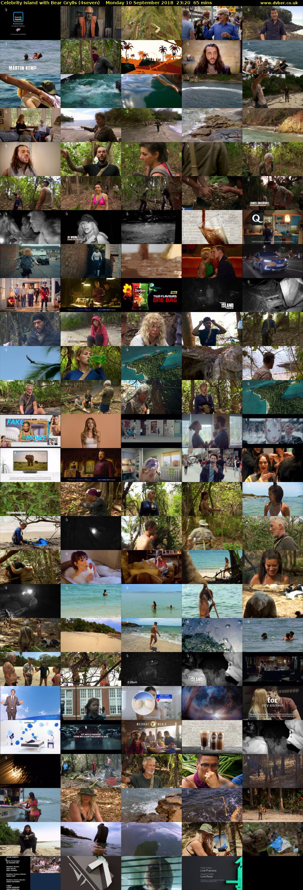 Celebrity Island with Bear Grylls (4seven) Monday 10 September 2018 23:20 - 00:25