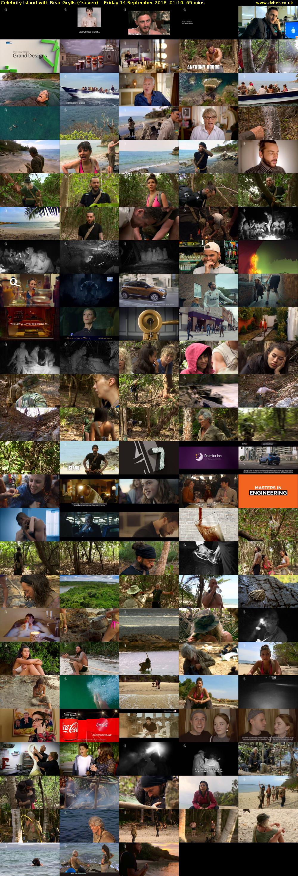 Celebrity Island with Bear Grylls (4seven) Friday 14 September 2018 01:10 - 02:15