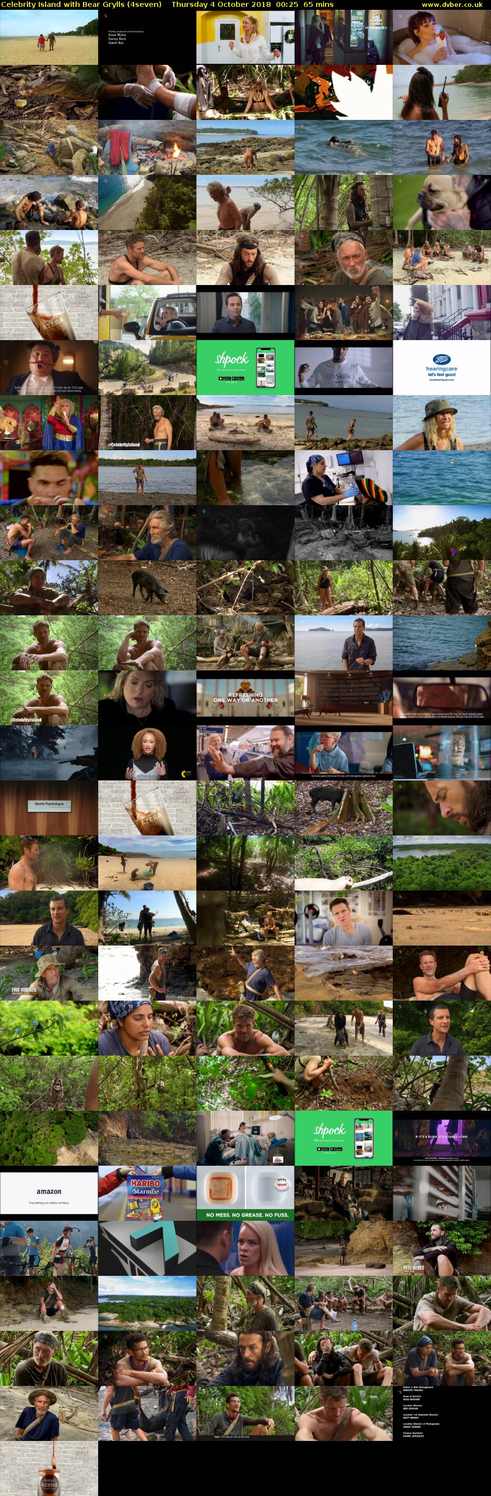 Celebrity Island with Bear Grylls (4seven) Thursday 4 October 2018 00:25 - 01:30