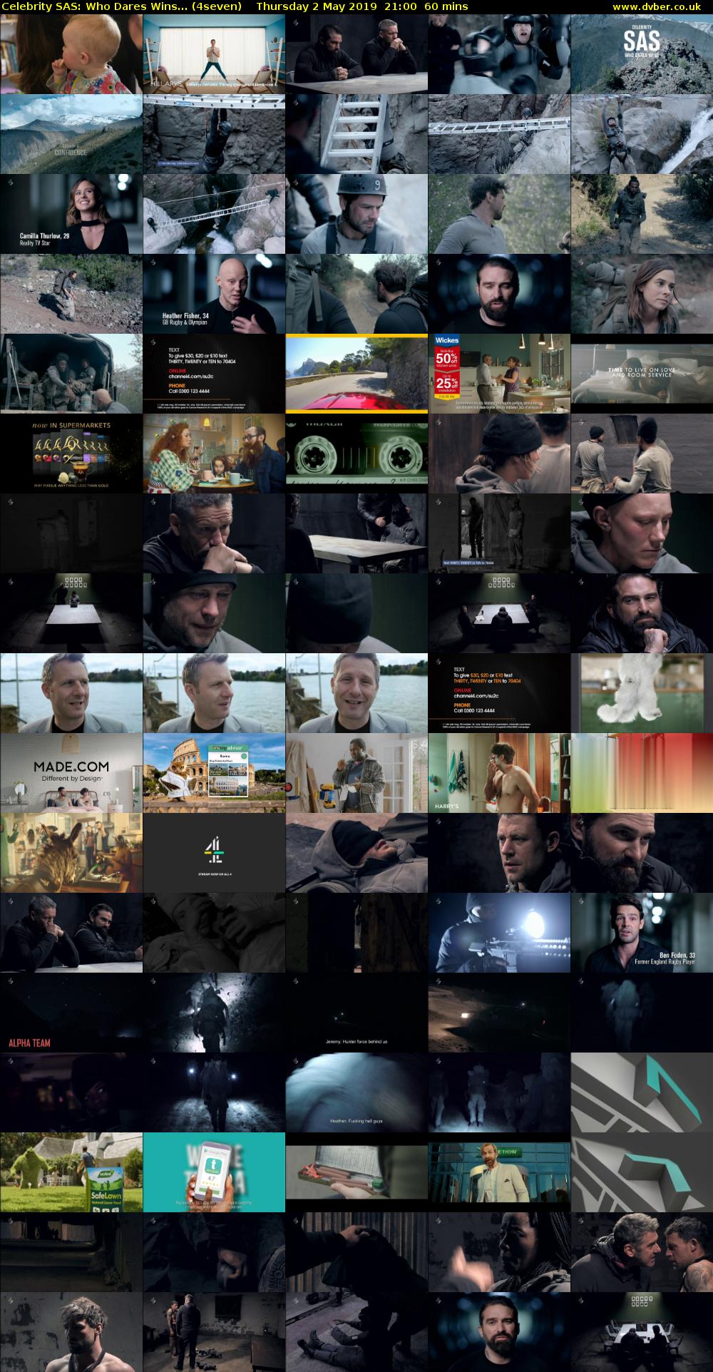 Celebrity SAS: Who Dares Wins... (4seven) Thursday 2 May 2019 21:00 - 22:00
