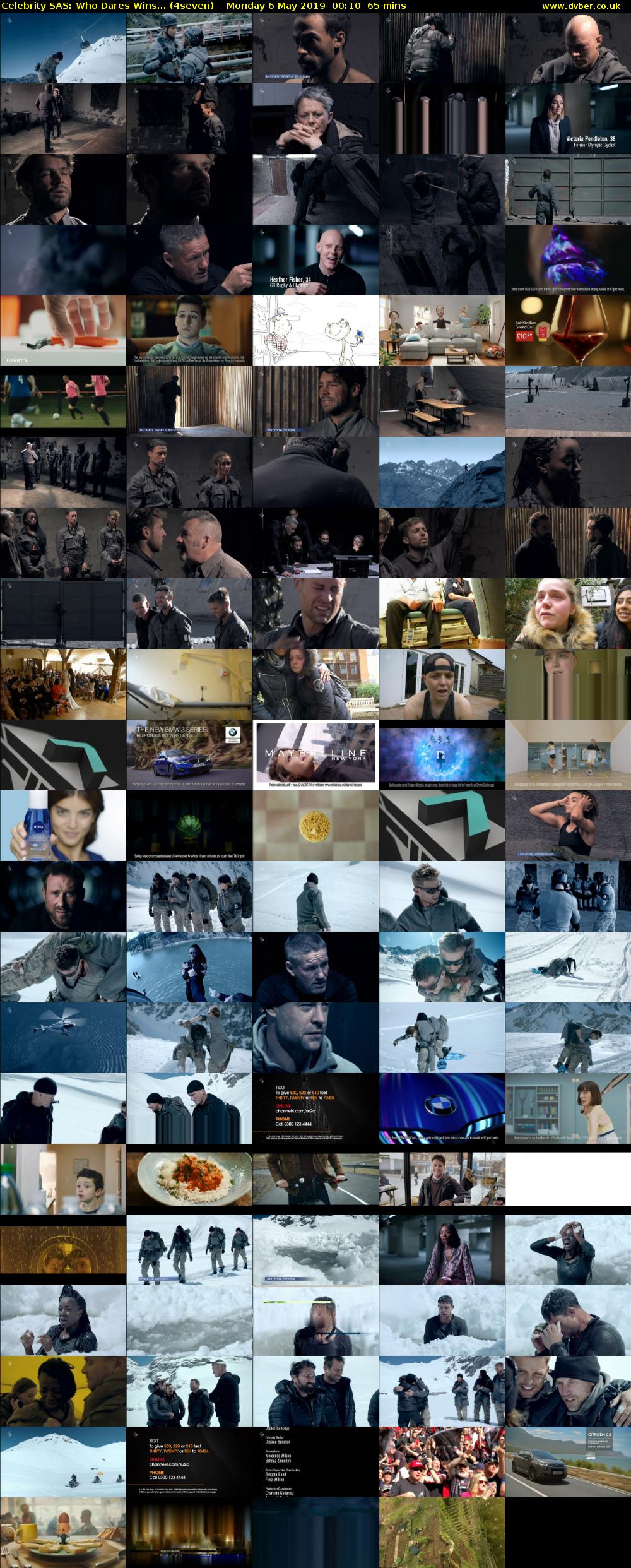 Celebrity SAS: Who Dares Wins... (4seven) Monday 6 May 2019 00:10 - 01:15