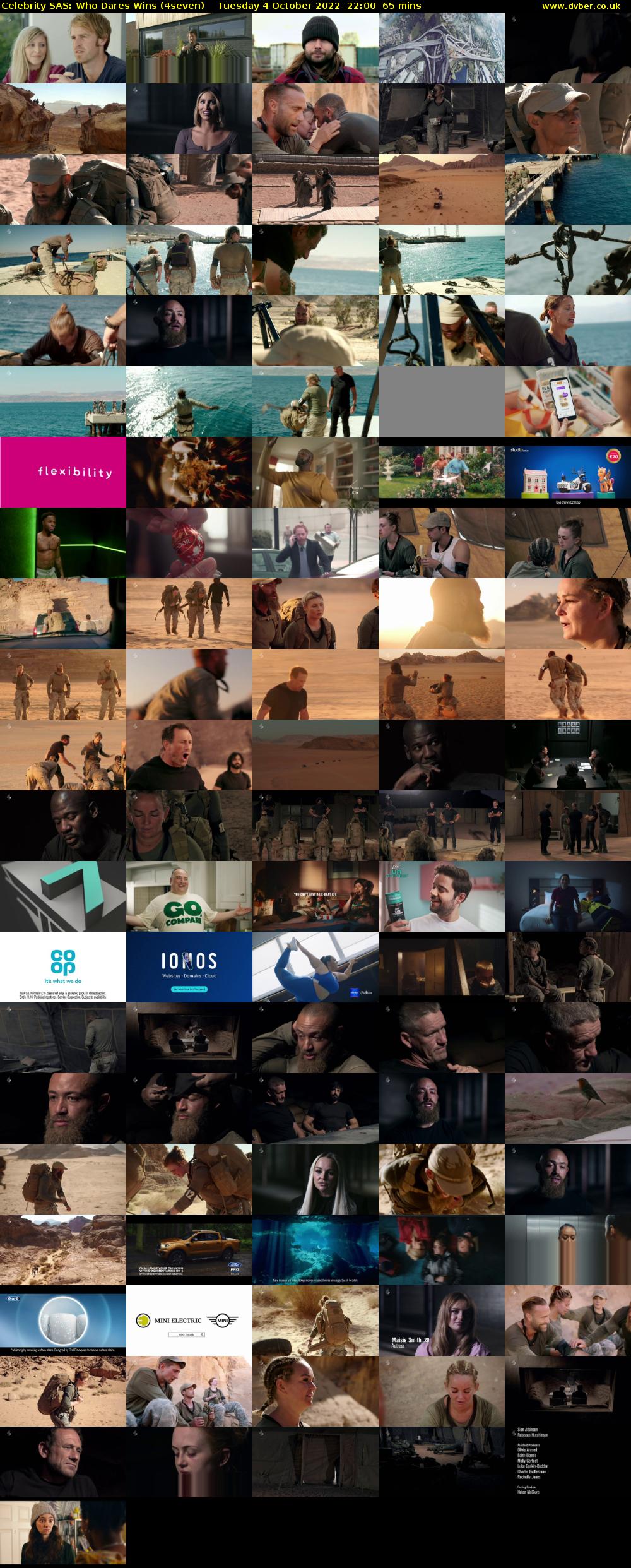 Celebrity SAS: Who Dares Wins (4seven) Tuesday 4 October 2022 22:00 - 23:05