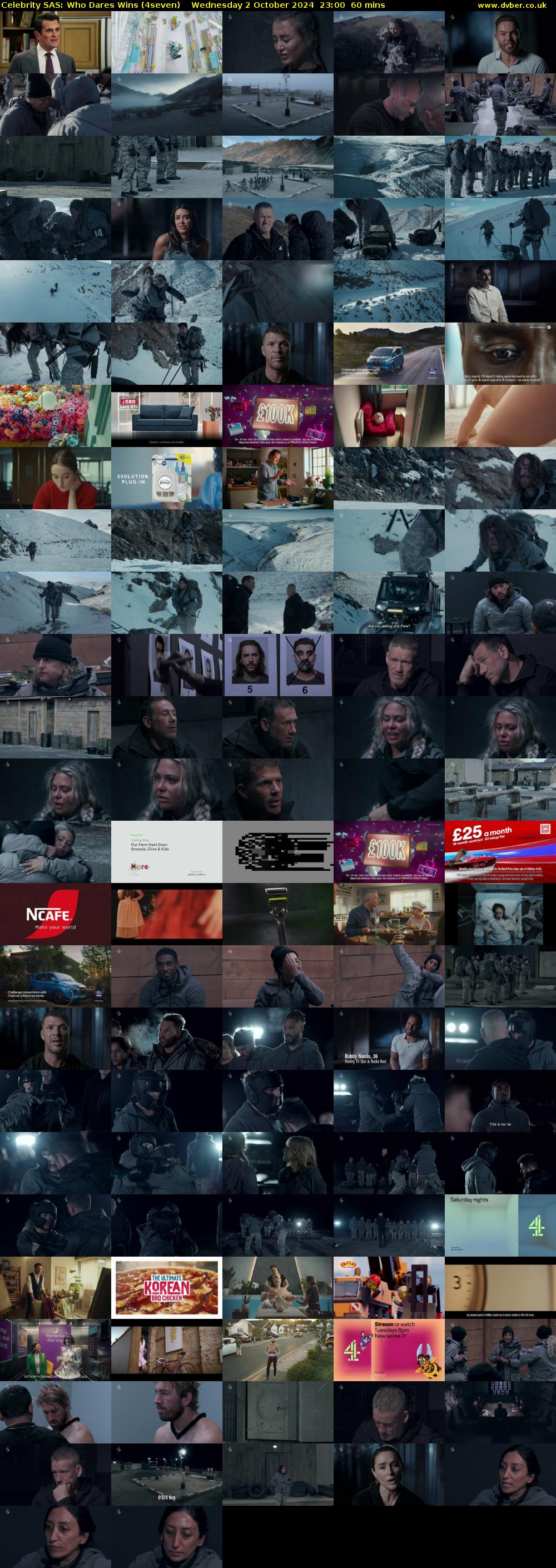 Celebrity SAS: Who Dares Wins (4seven) Wednesday 2 October 2024 23:00 - 00:00