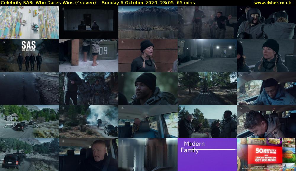 Celebrity SAS: Who Dares Wins (4seven) Sunday 6 October 2024 23:05 - 00:10