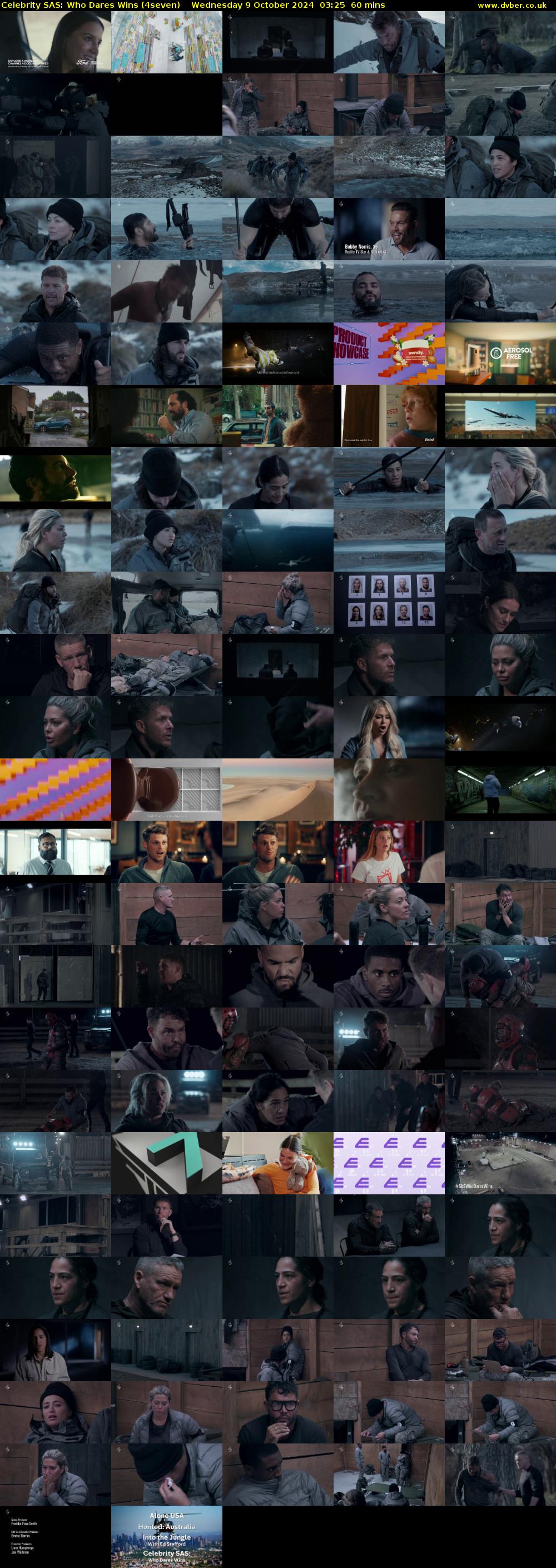 Celebrity SAS: Who Dares Wins (4seven) Wednesday 9 October 2024 03:25 - 04:25