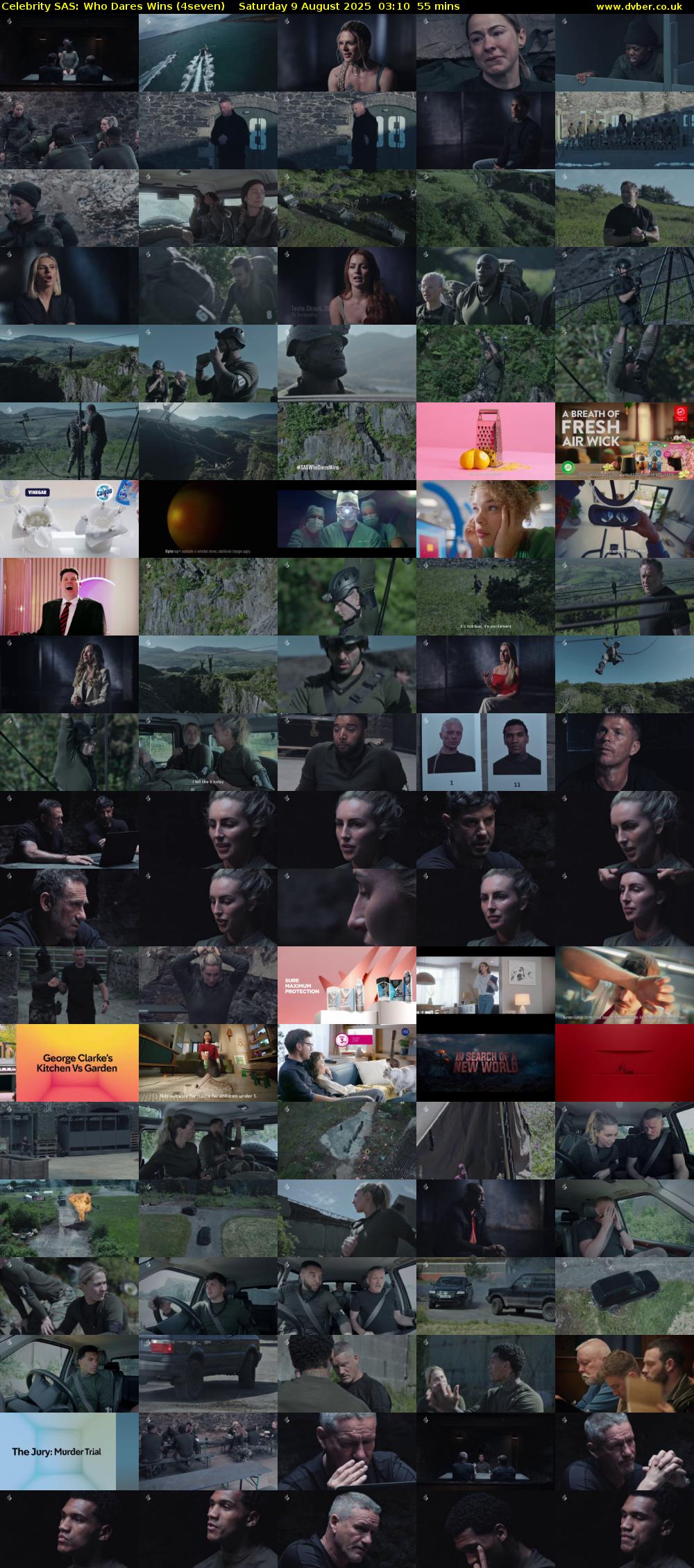 Celebrity SAS: Who Dares Wins (4seven) Saturday 9 August 2025 03:10 - 04:05