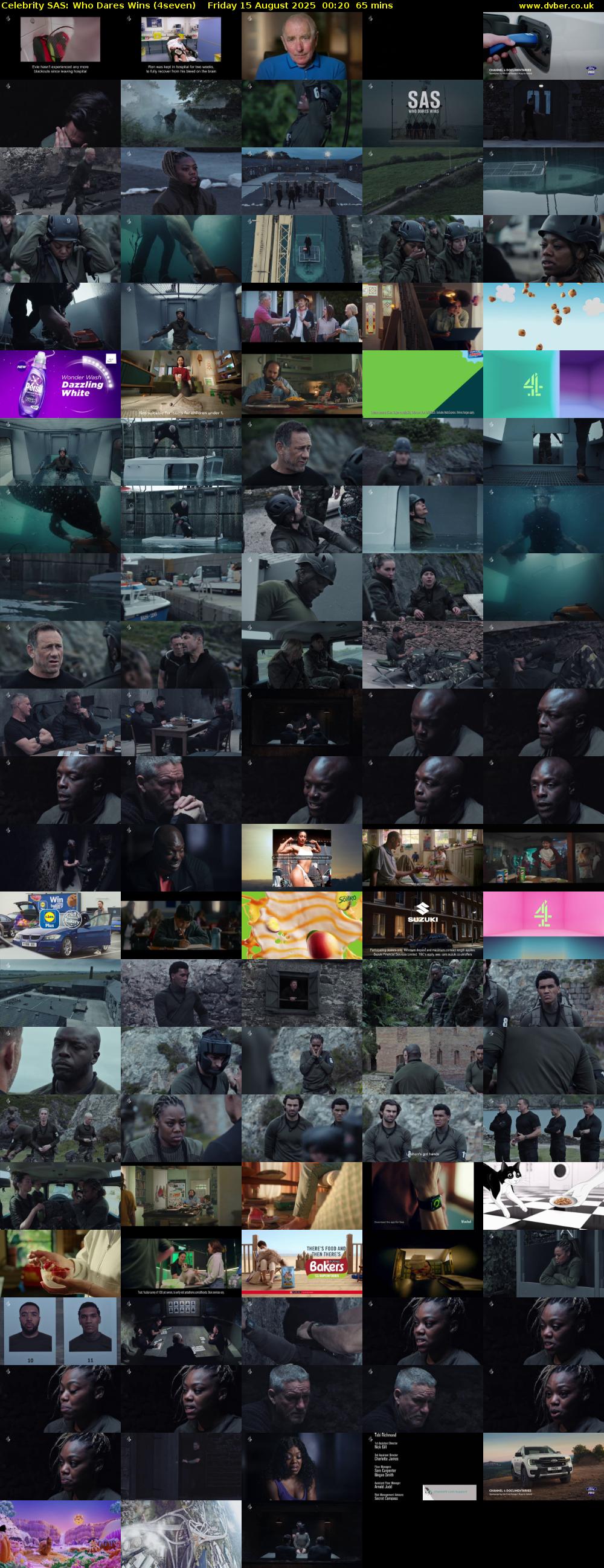 Celebrity SAS: Who Dares Wins (4seven) Friday 15 August 2025 00:20 - 01:25