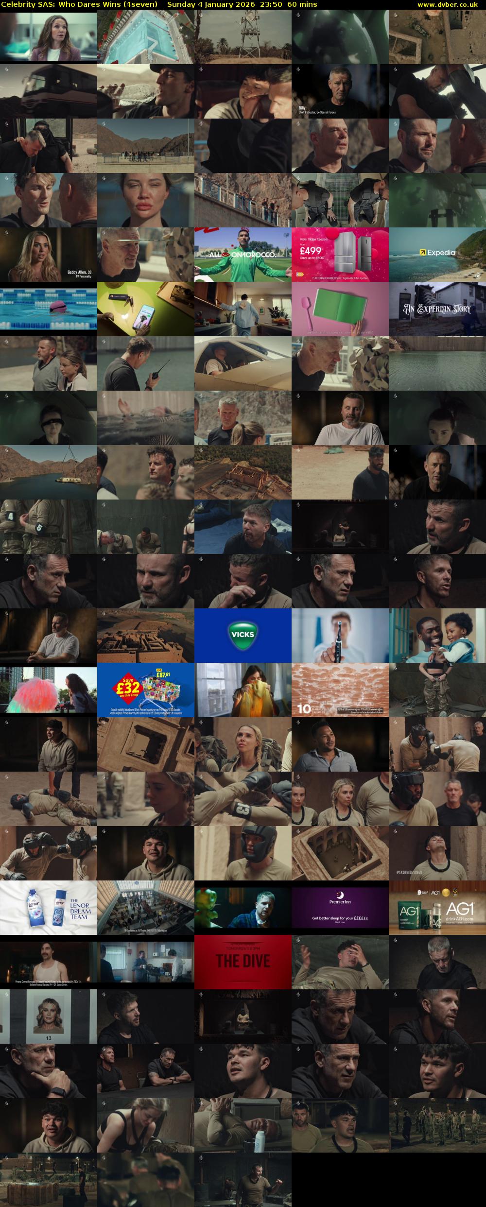 Celebrity SAS: Who Dares Wins (4seven) Sunday 4 January 2026 23:50 - 00:50