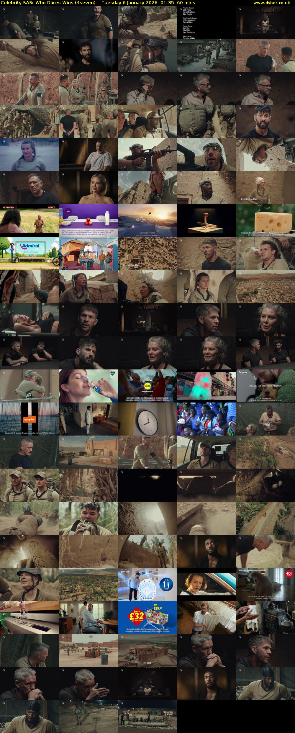 Celebrity SAS: Who Dares Wins (4seven) Tuesday 6 January 2026 01:35 - 02:35