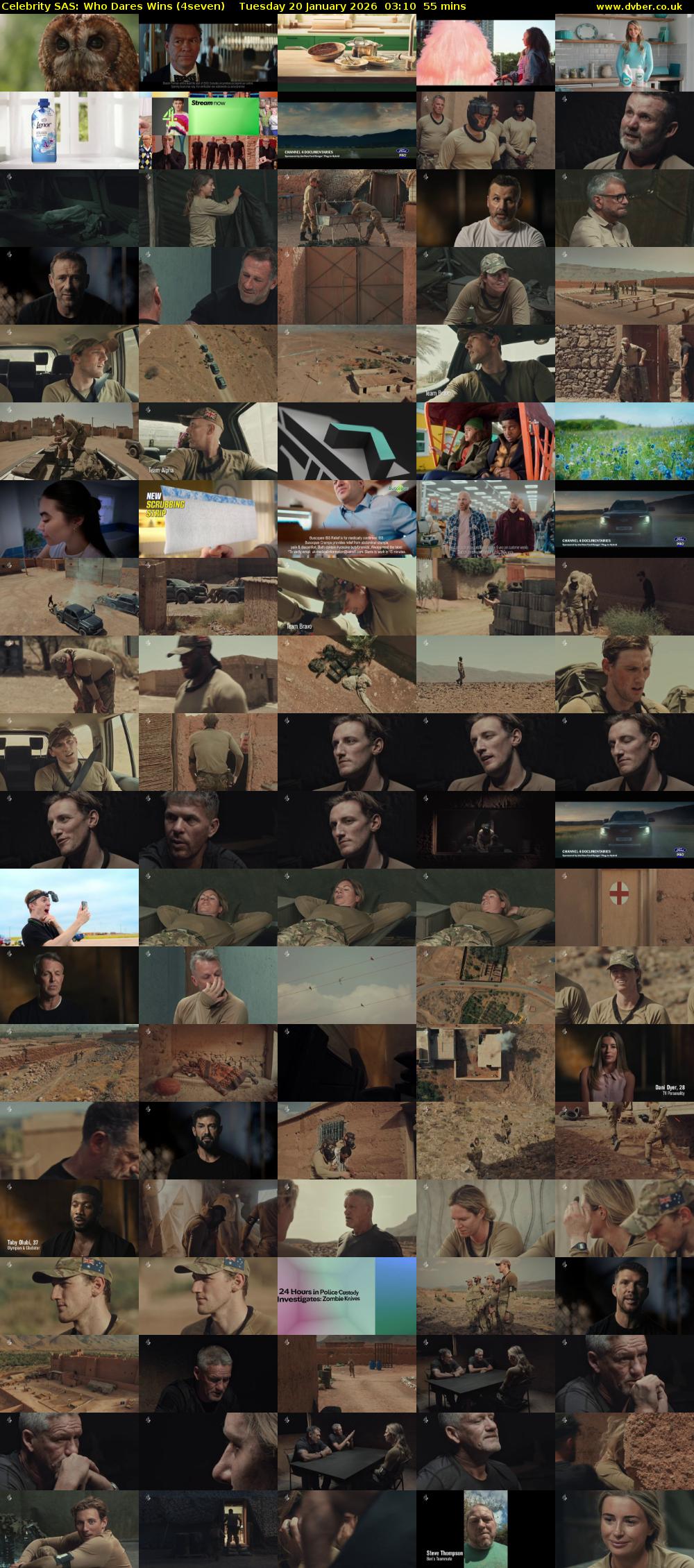 Celebrity SAS: Who Dares Wins (4seven) Tuesday 20 January 2026 03:10 - 04:05